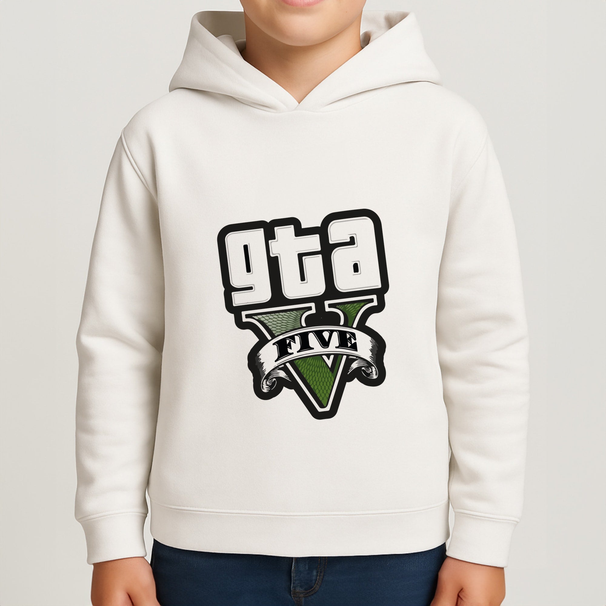 Green Five - Video Game Boys Hoodie