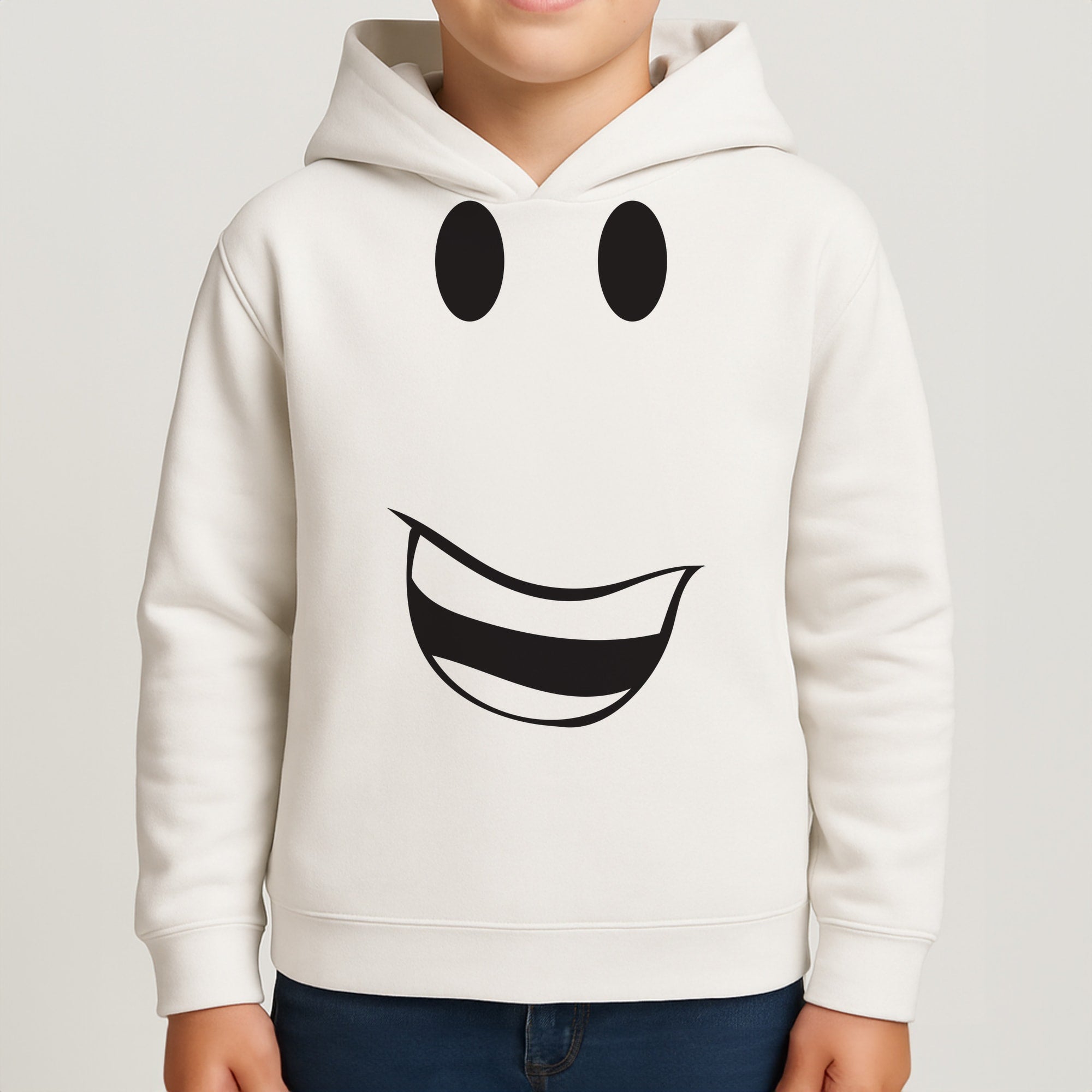 Yellow Face Kids Hoodie