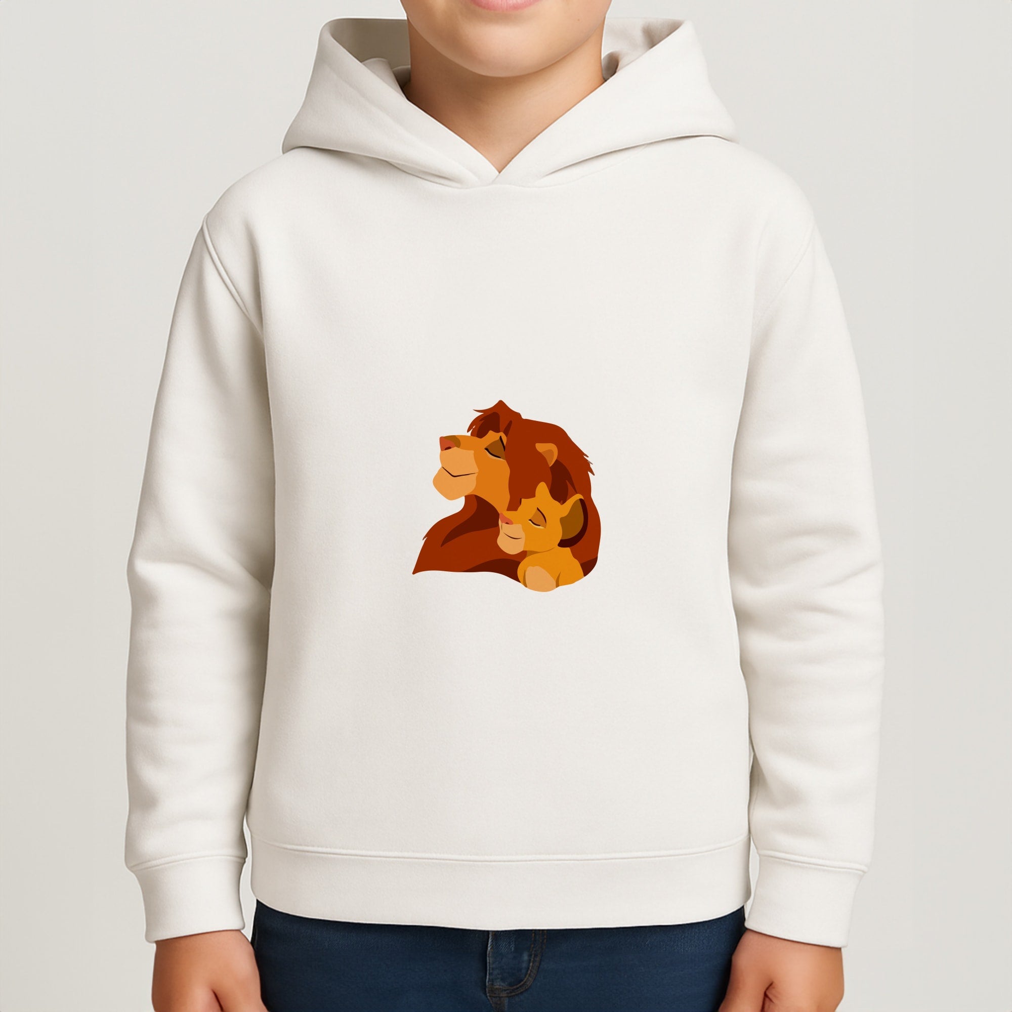 King Lion And Cub Boys Hoodie