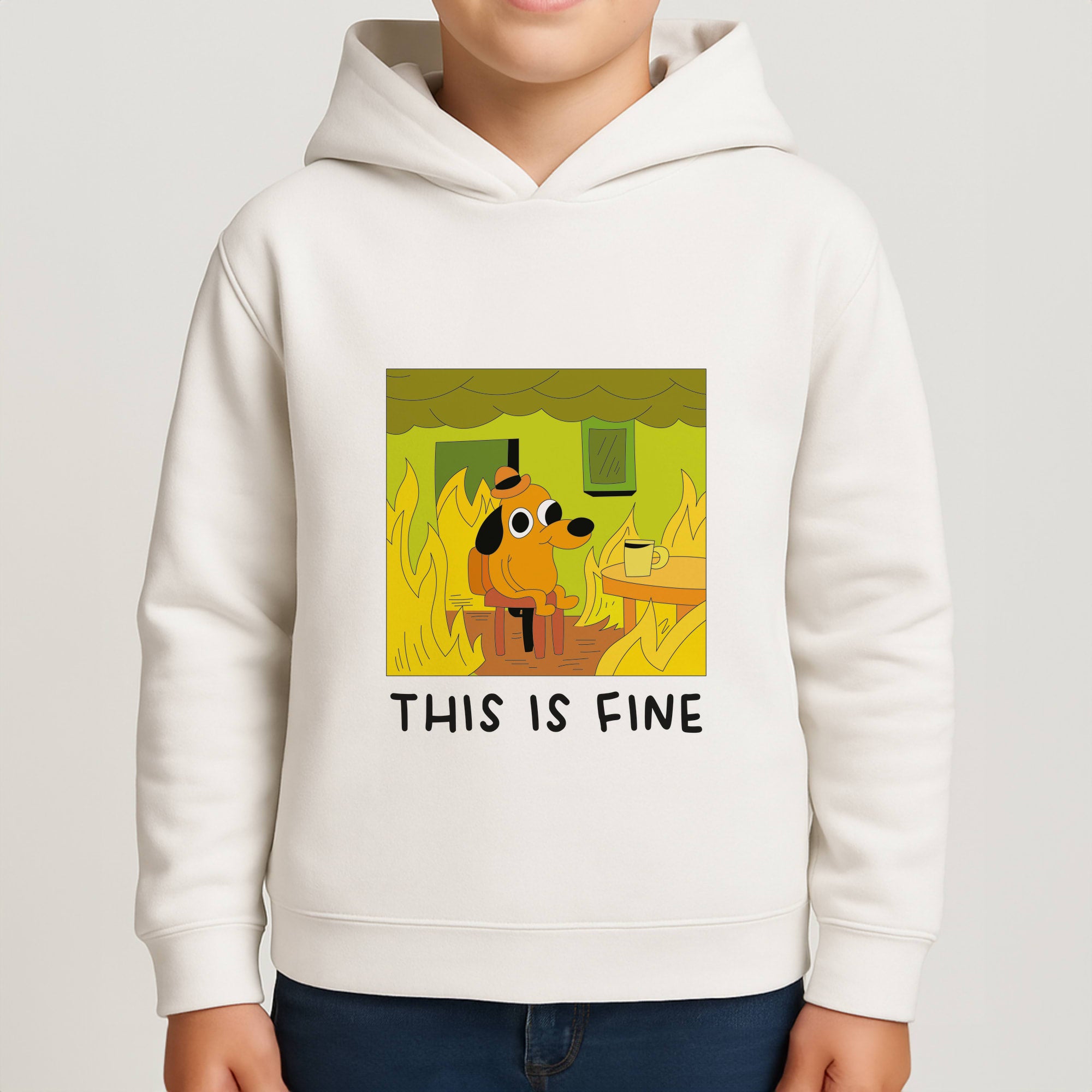 This Is Fine - Memes Boys Hoodie