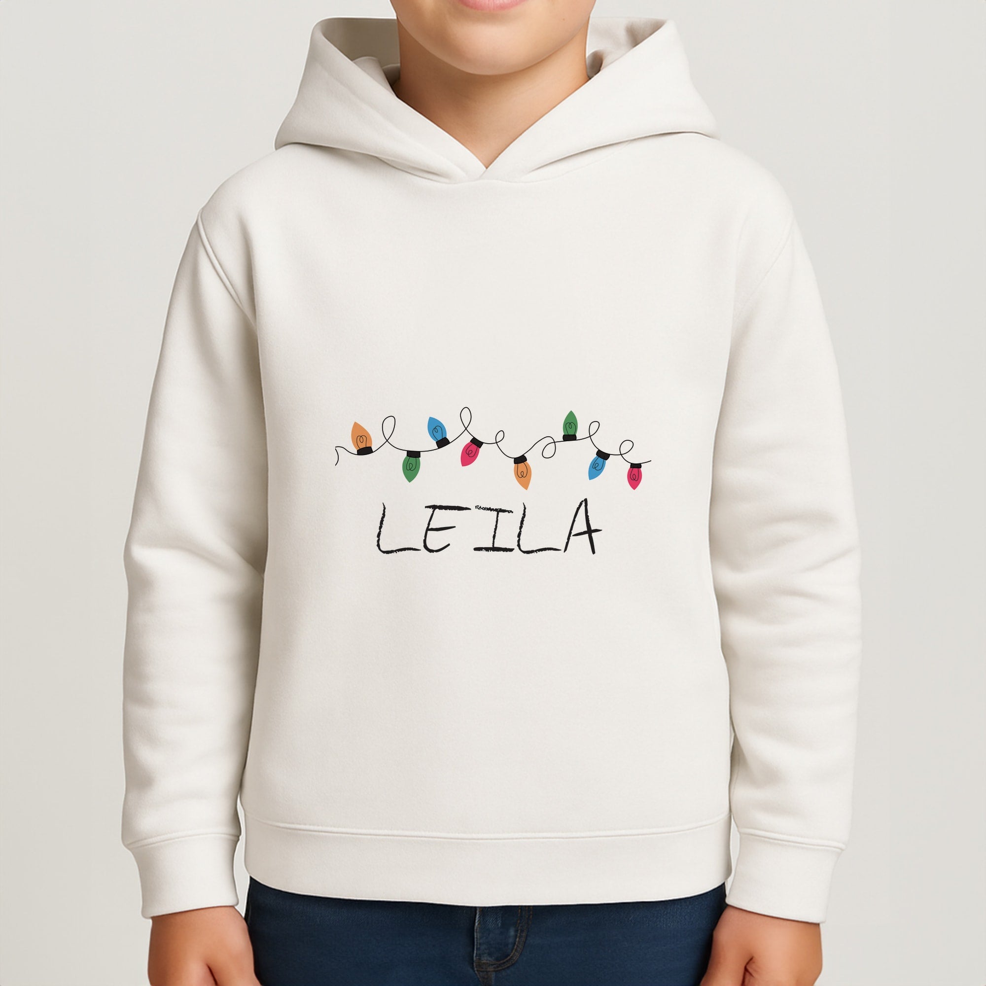 Fairy Lights - Personalised Stranger Boys Hoodie