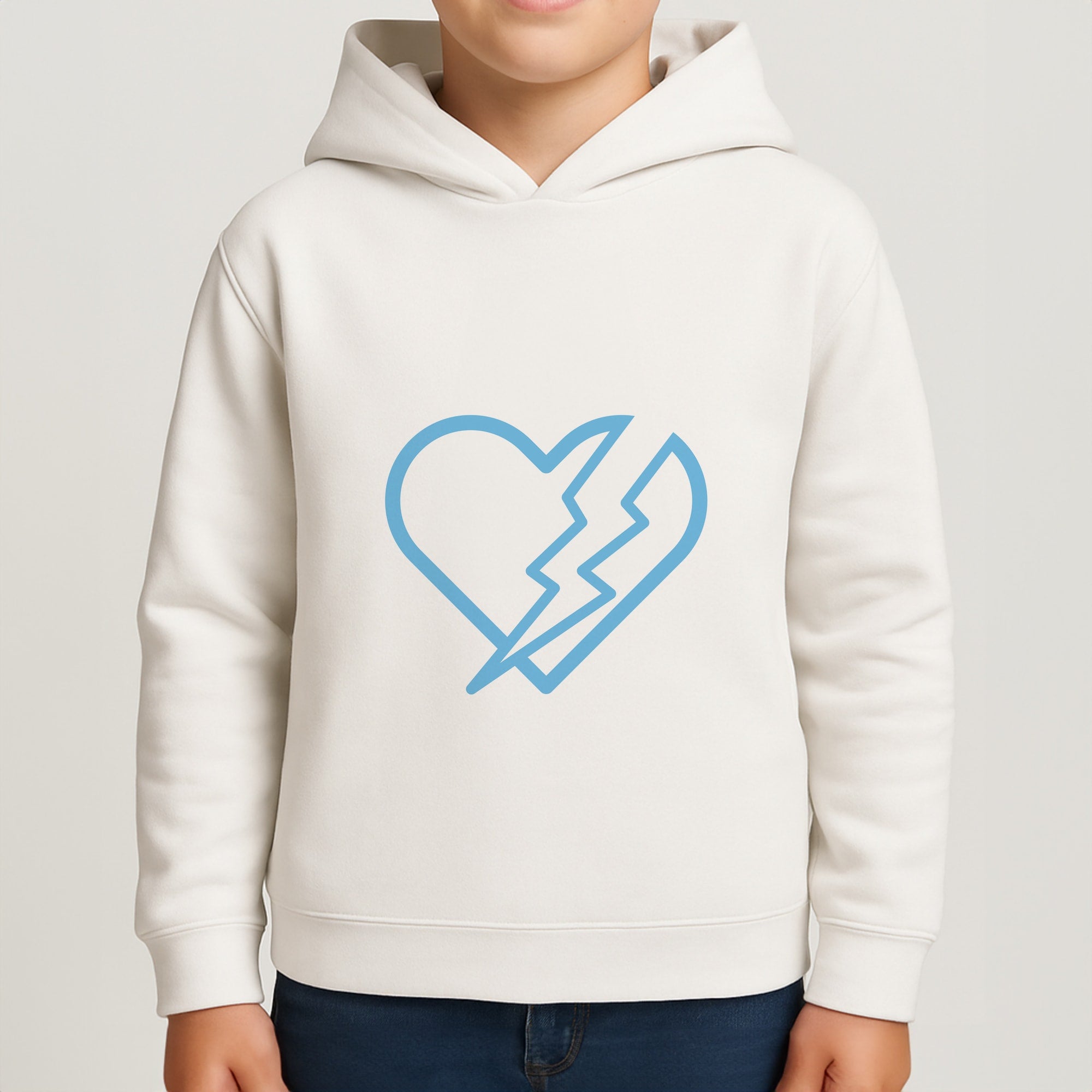 Lightning Heart Boys Hoodie