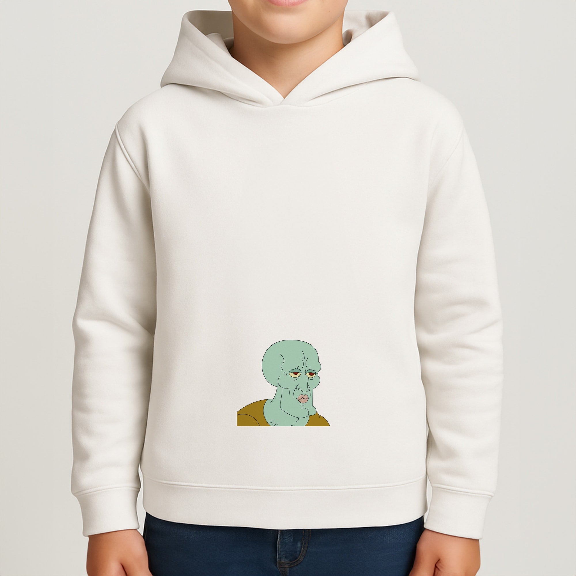 Muscly Squidward Boys Hoodie