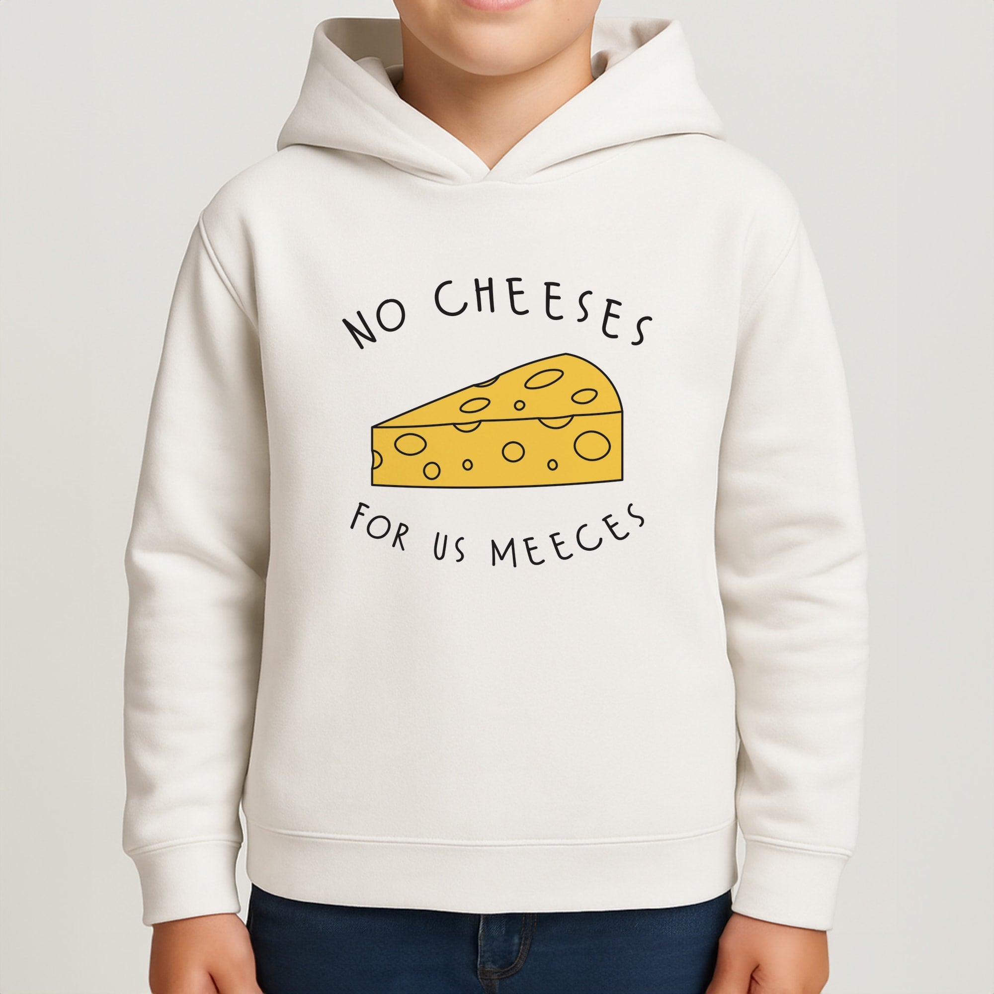 No Cheeses For Us Meeces Kids Hoodie