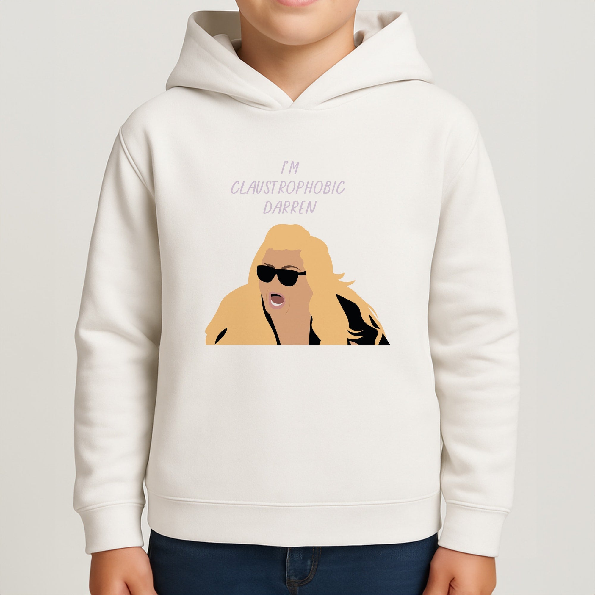 I'm Claustrophobic Darren - British Pop Culture Kids Hoodie