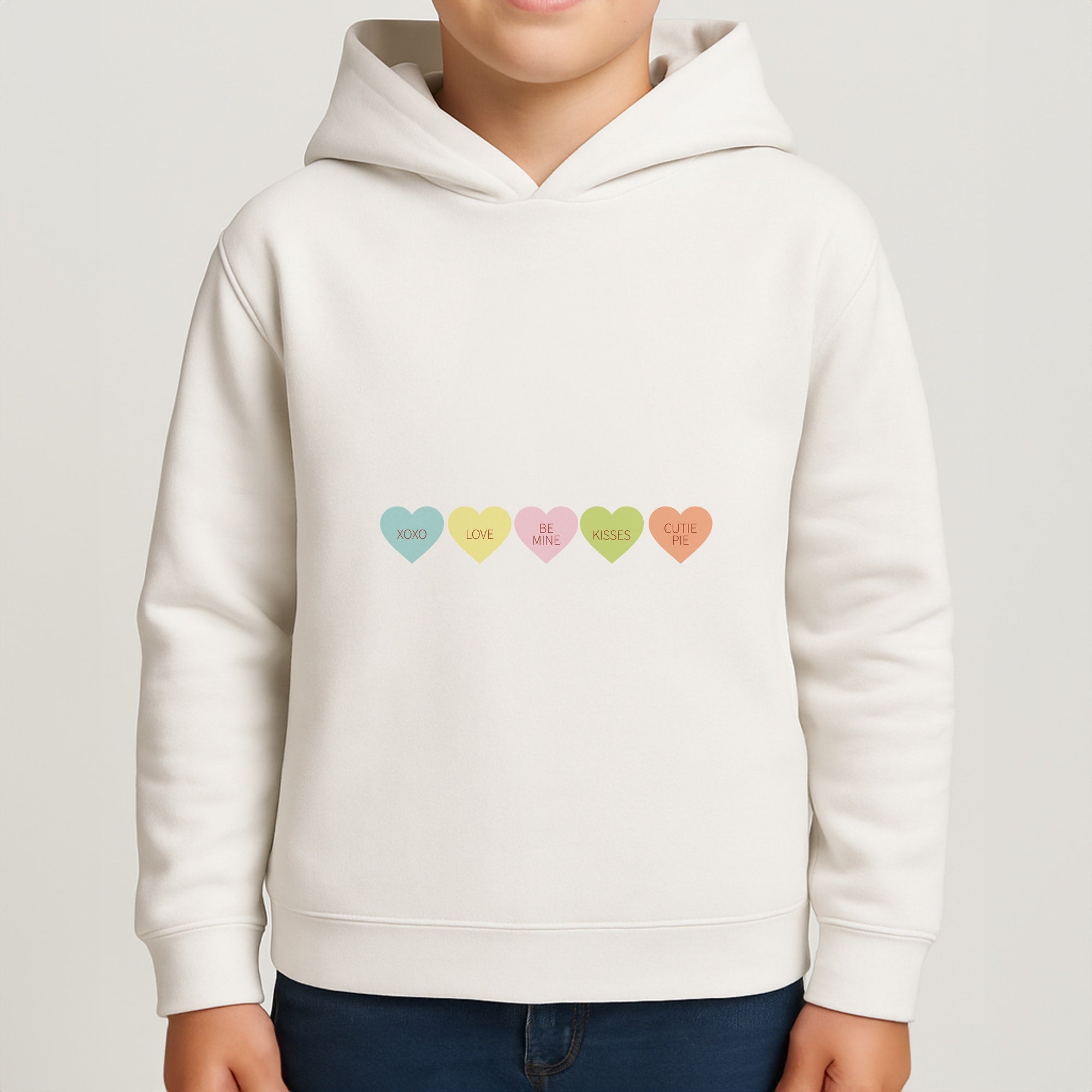 Love Hearts- Valentine's Day Boys Hoodie
