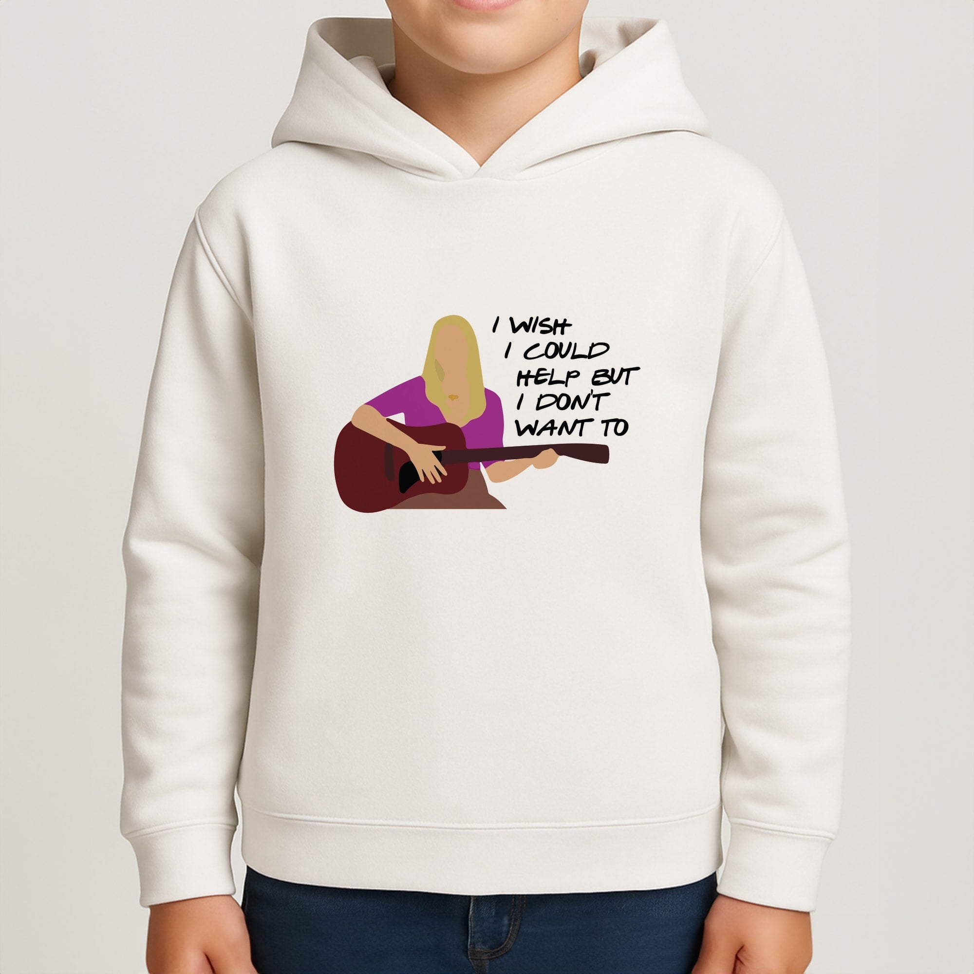 I Wish I Could Help But I Don't Want To Kids Hoodie