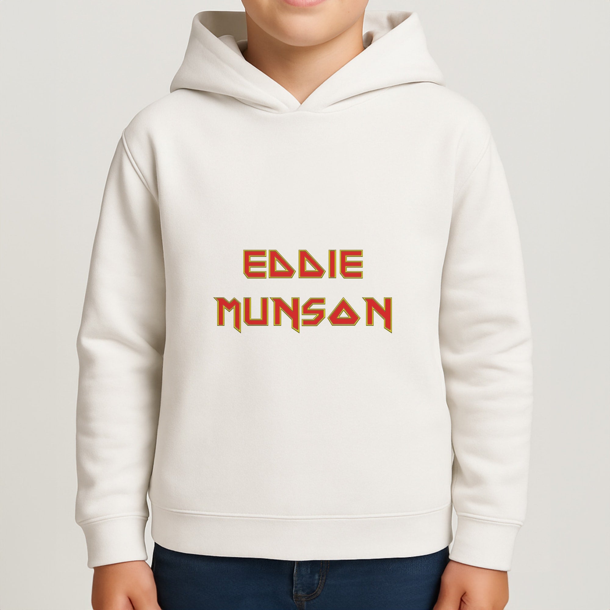 Eddie Munson Text Boys Hoodie