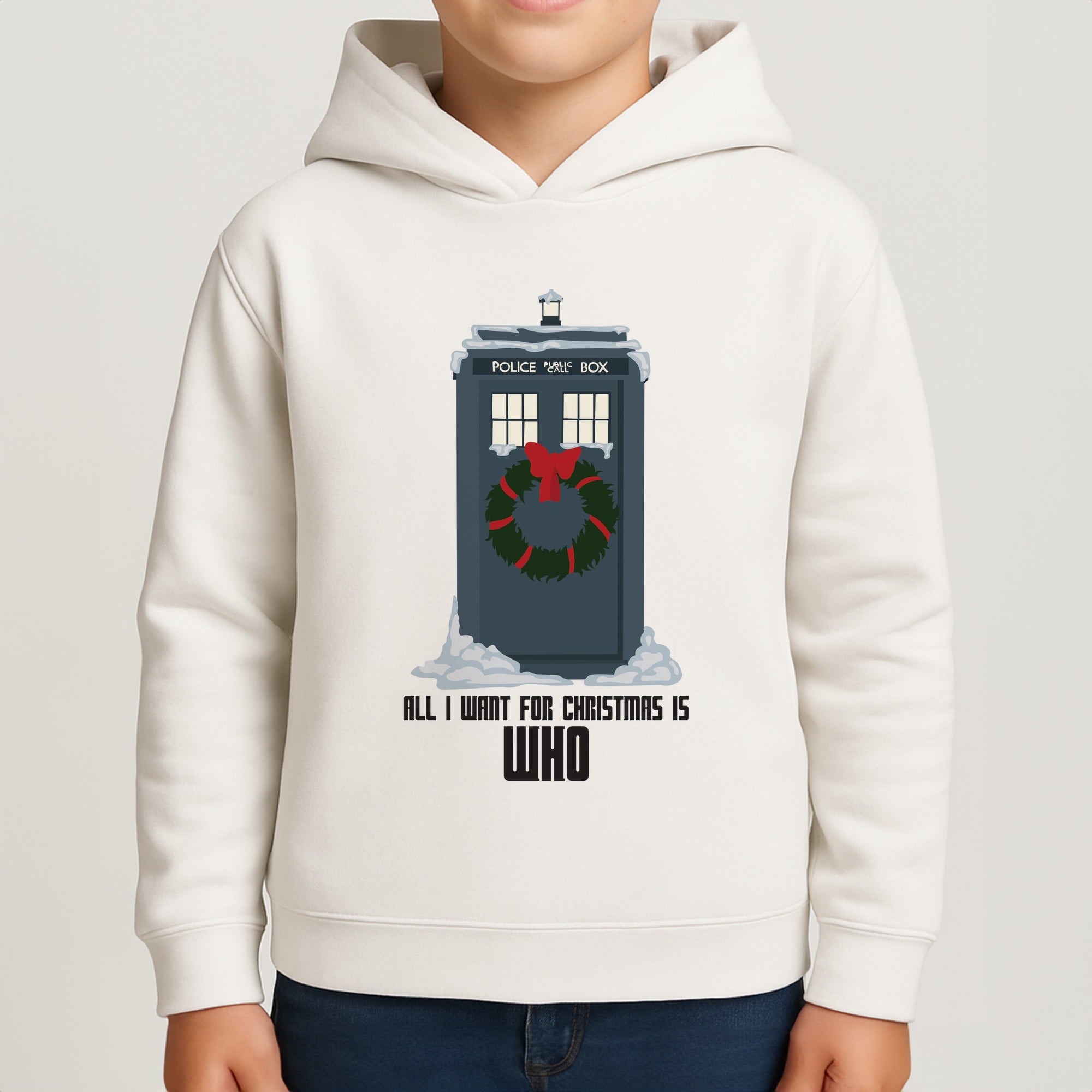 All I Want For Christmas Is Who - Doctor Who Boys Hoodie