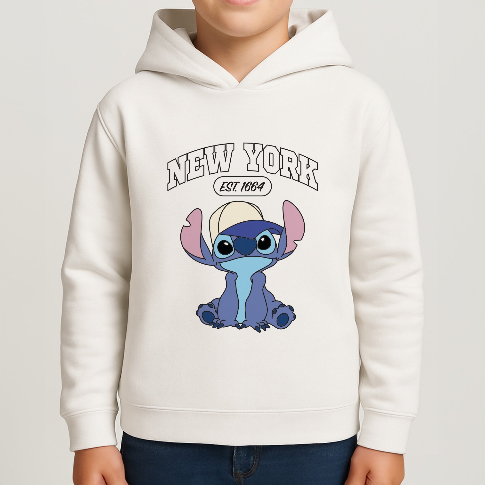 New York Blue Alien Boys Hoodie