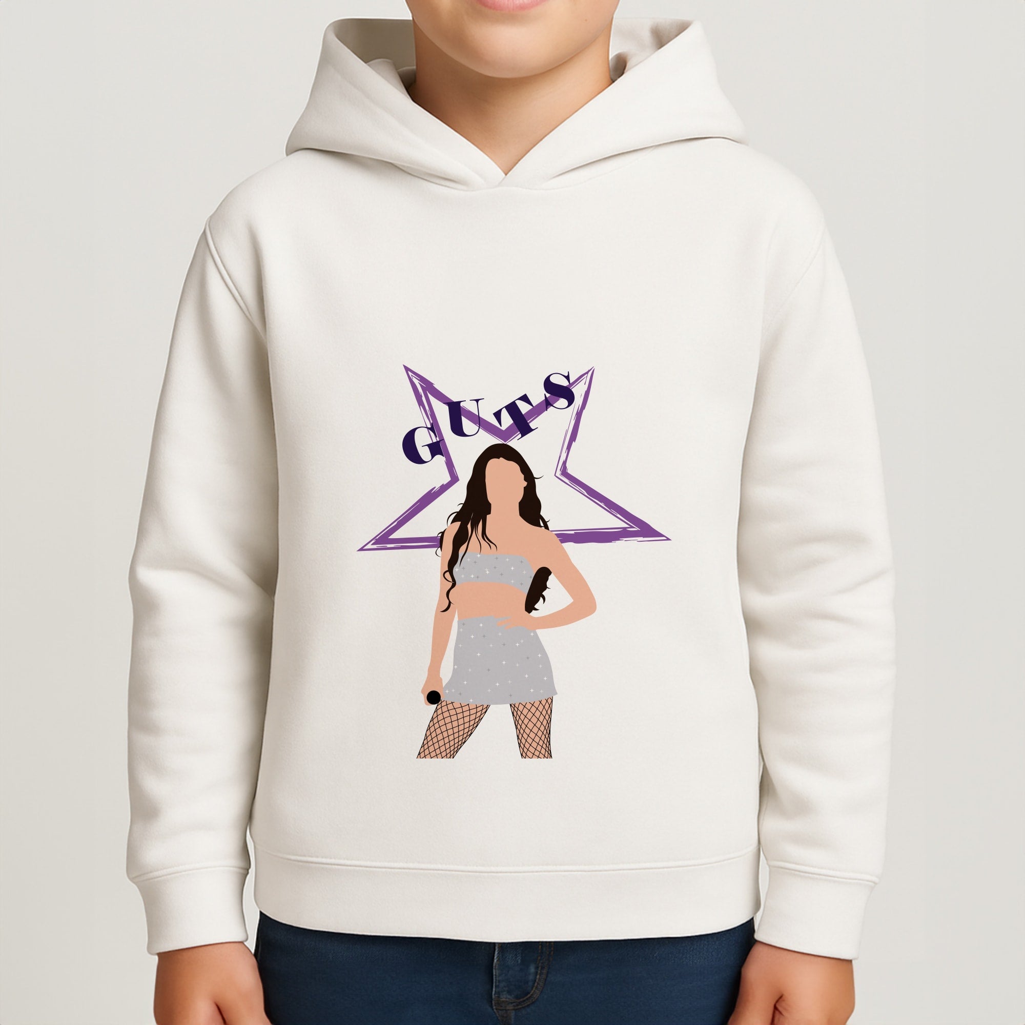 Dark Purple Olivia Boys Hoodie