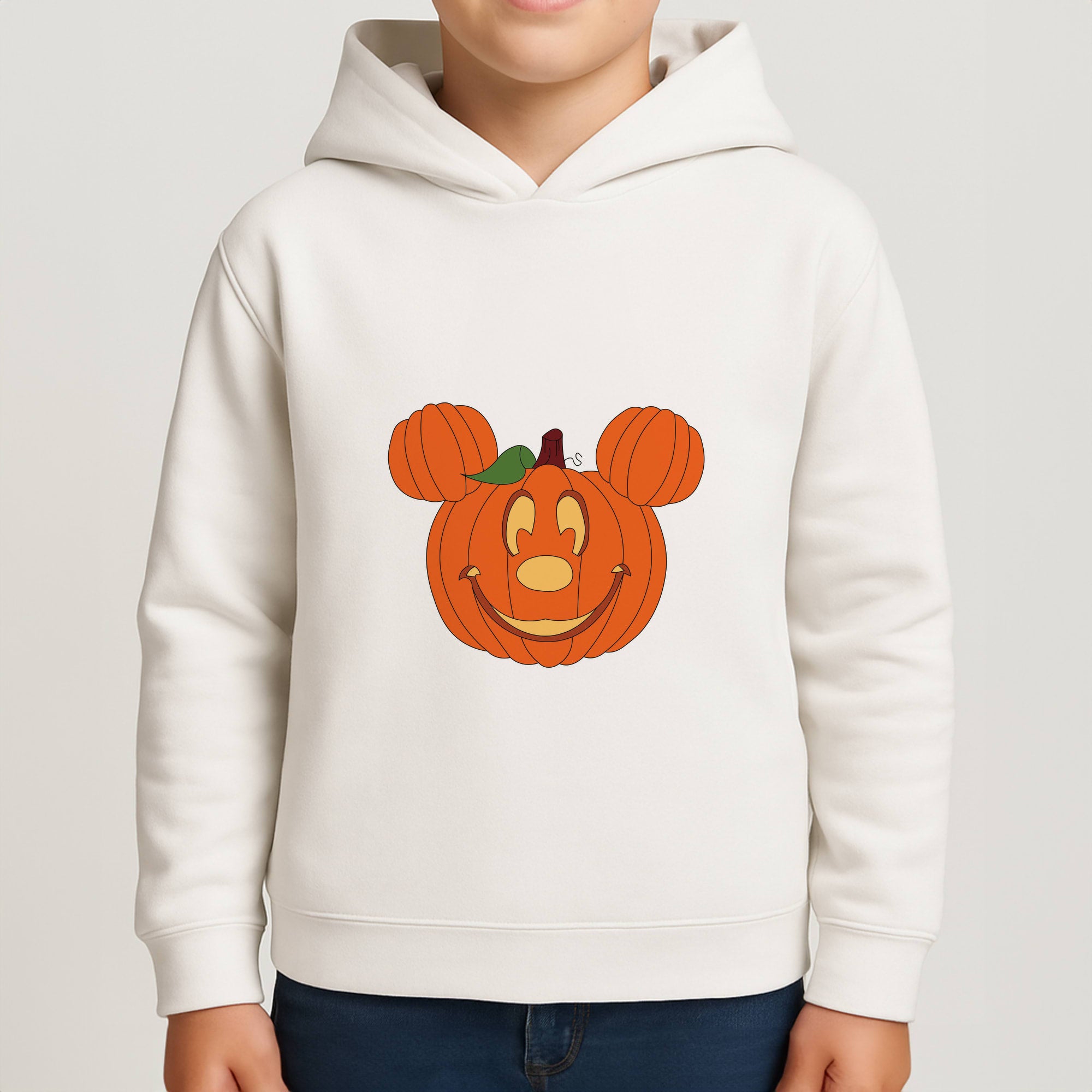 Mouse Pumpkin Halloween Boys Hoodie