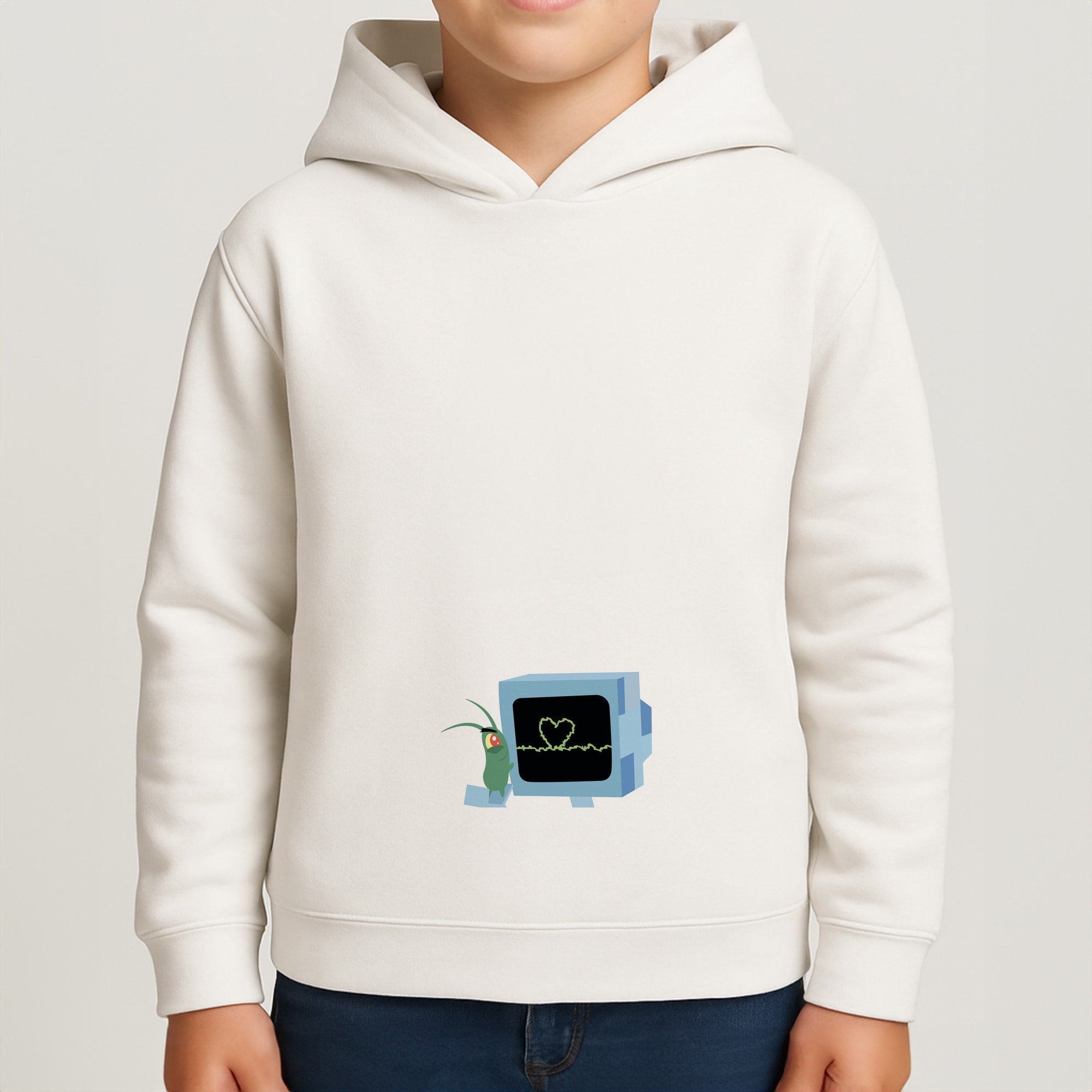 Plankton And Karen Boys Hoodie