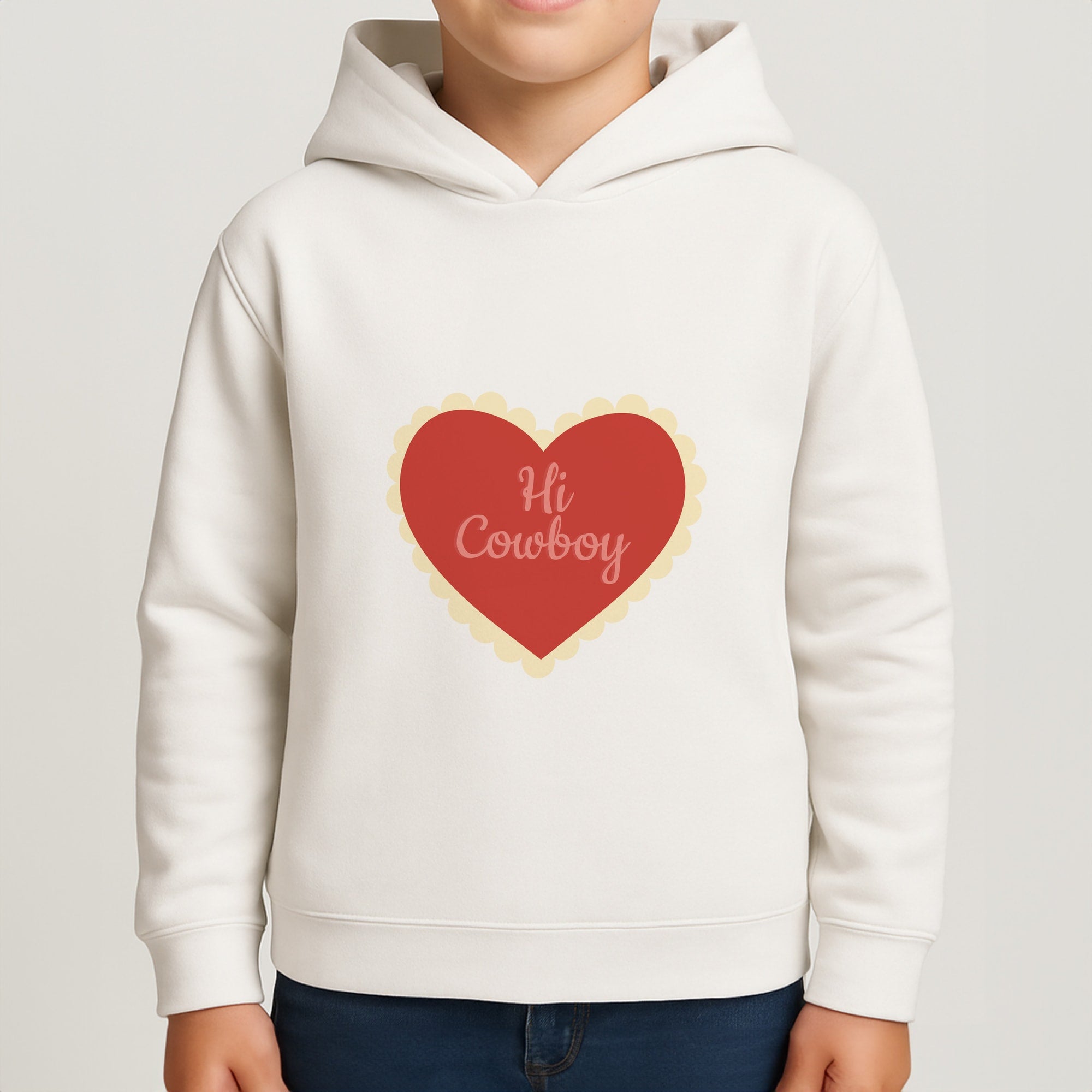 Hi Cowboy - Western  Boys Hoodie