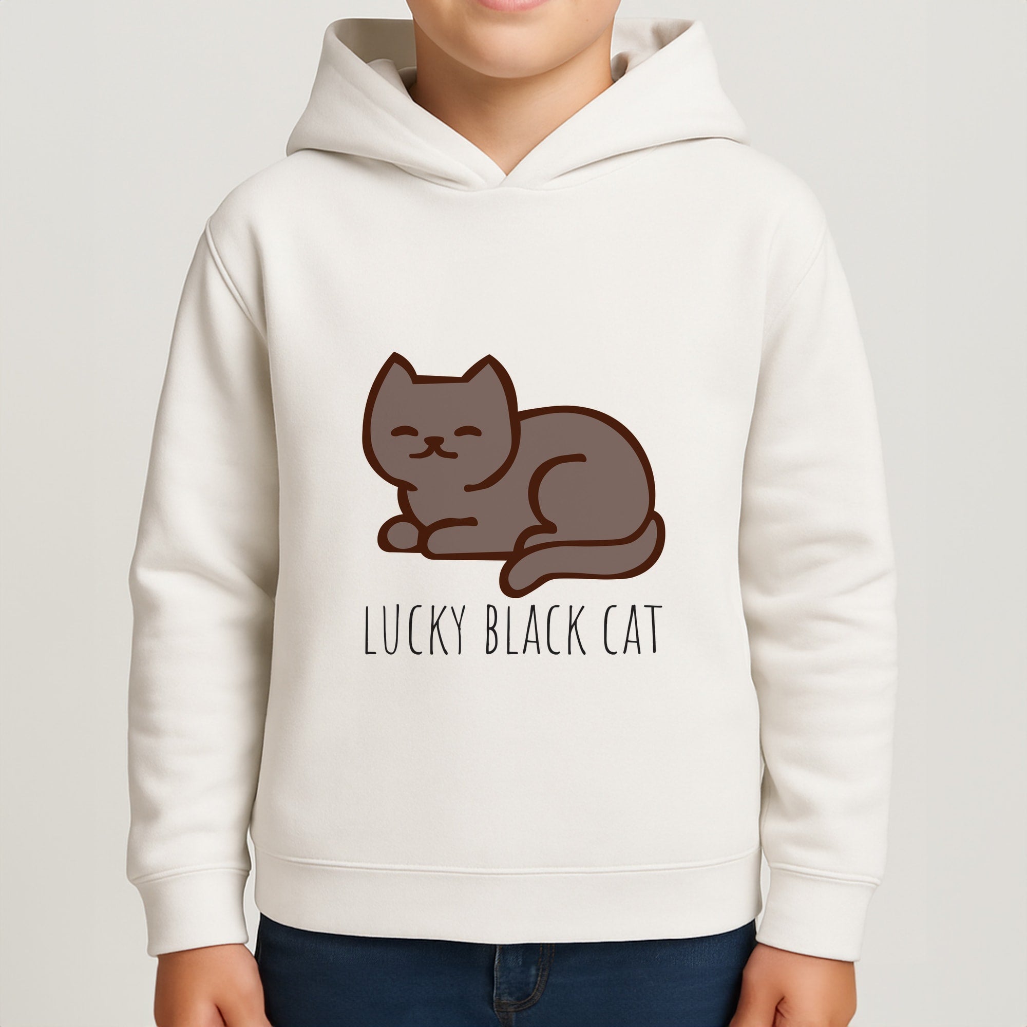 Lucky Black Cat - Cats Boys Hoodie