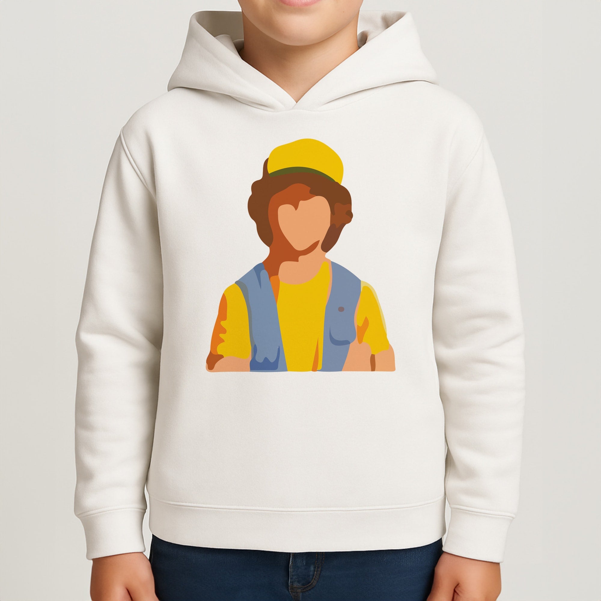 Faceless Dustin - Stranger Things Kids Hoodie