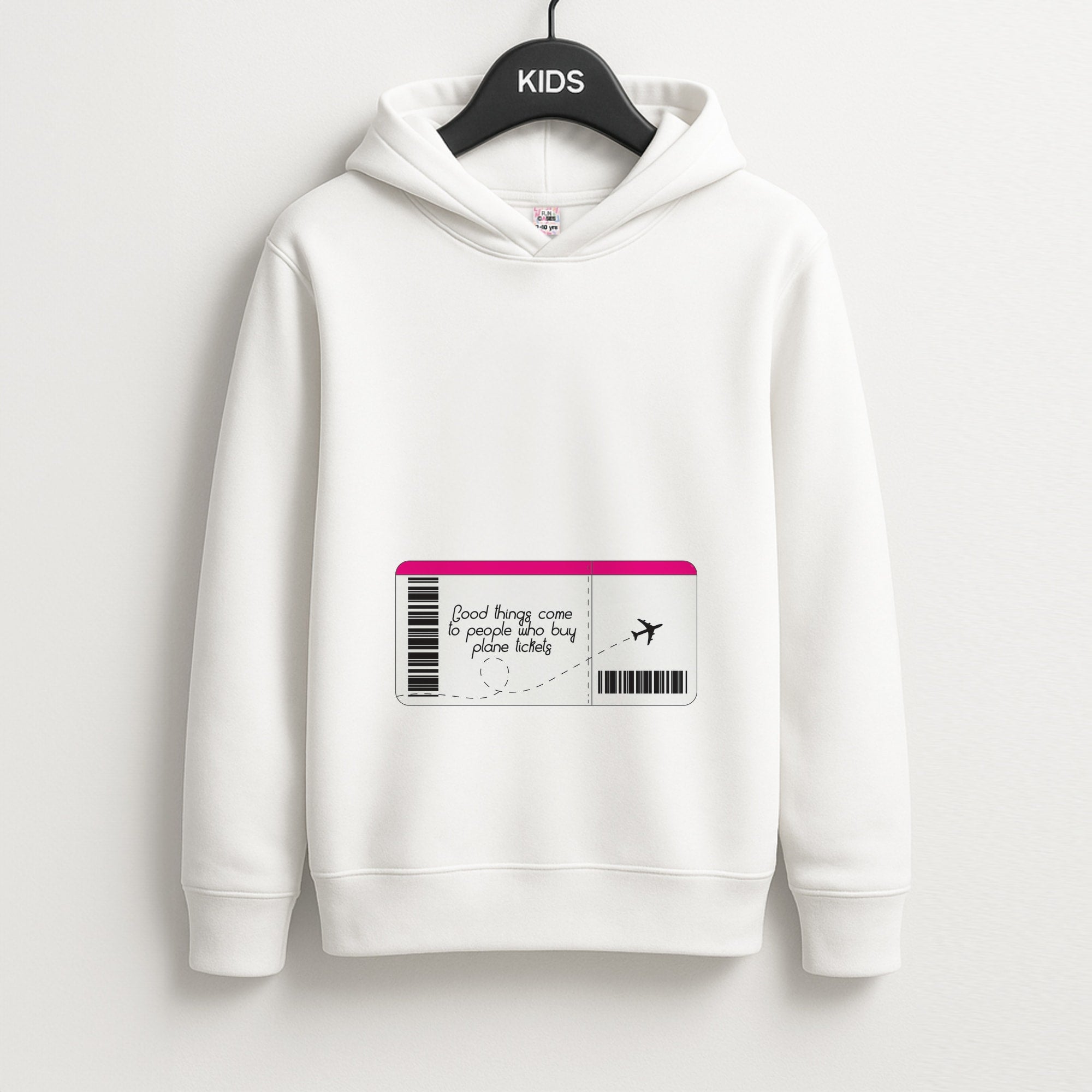Buy Plane Tickets - Travel Kids Hoodie