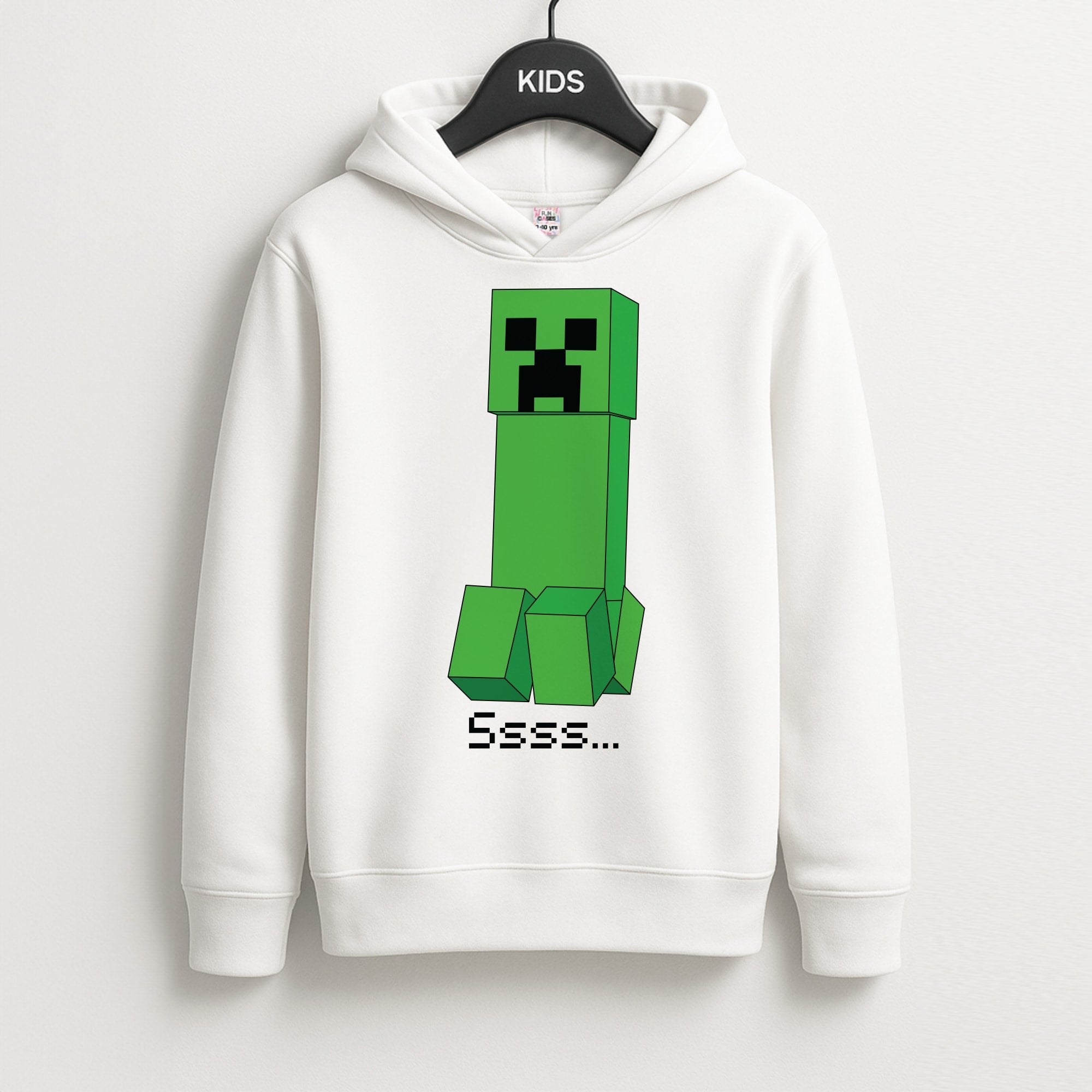 Creeper Standing Unisex Kids Hoodie