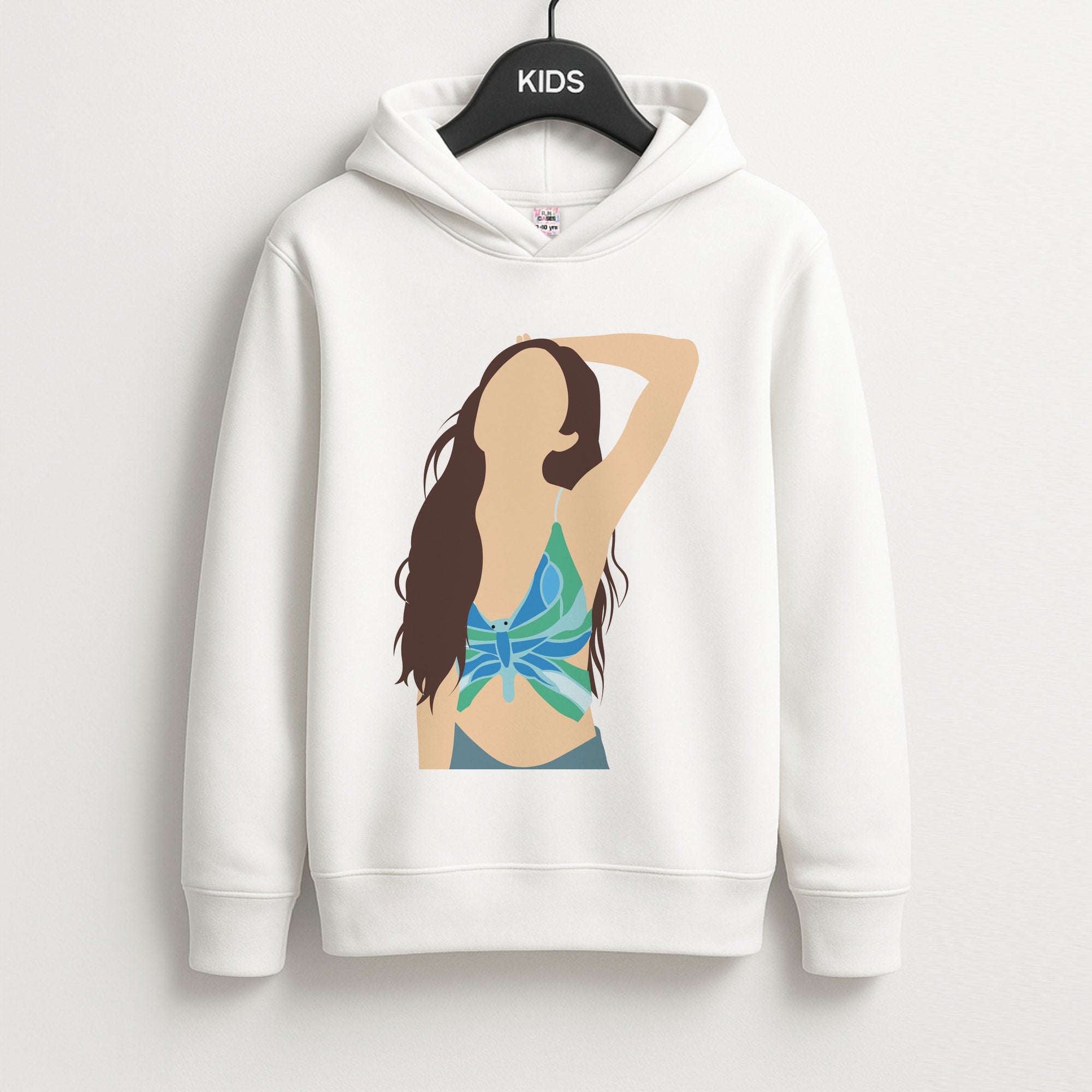 Butterfly Top - Olivia Unisex Kids Hoodie