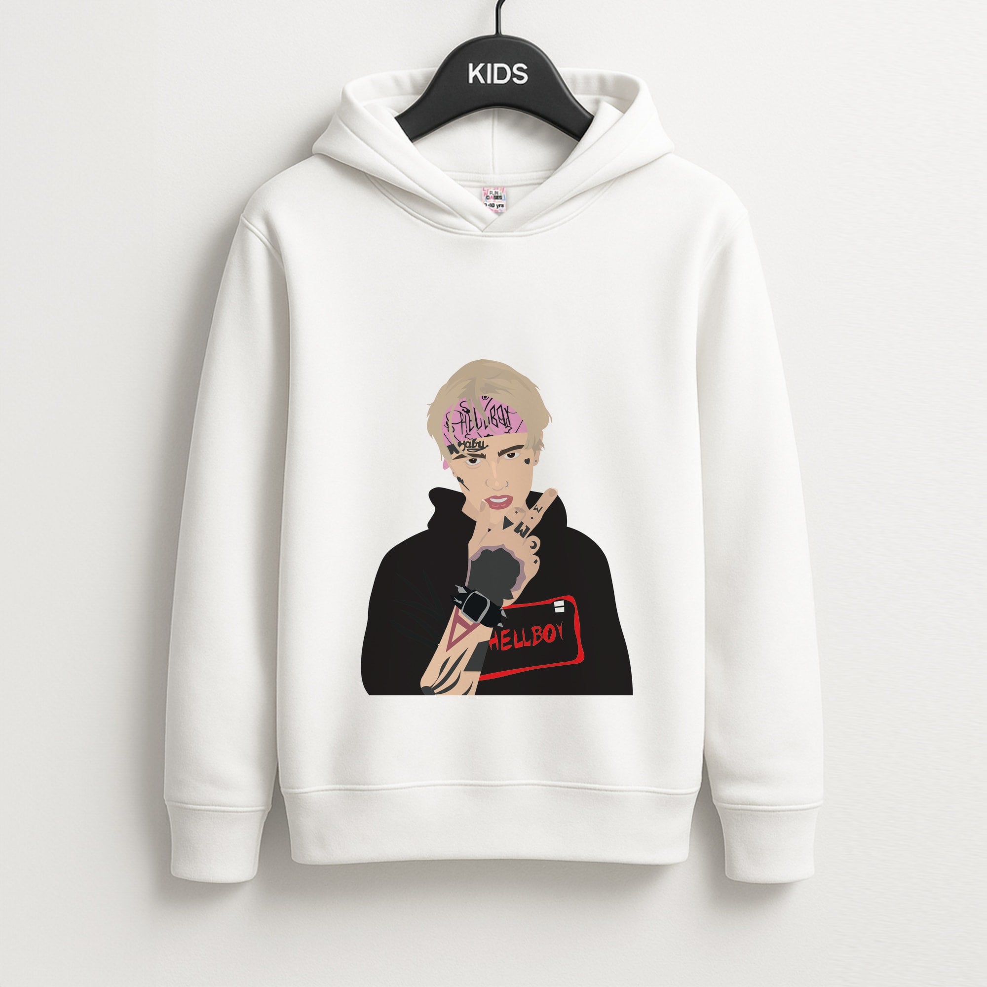 Pink Bandana - Peep Unisex Kids Hoodie