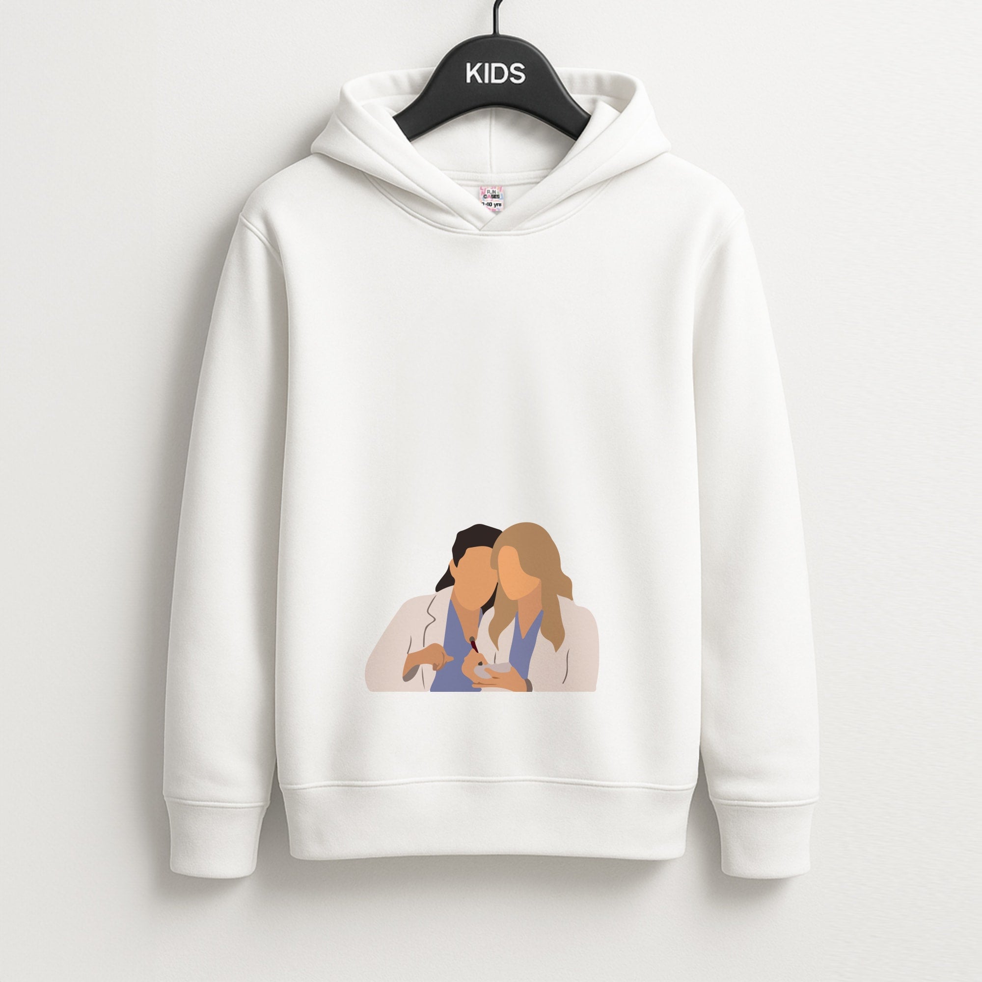 Faceless Characters - Grey's Unisex Kids Hoodie