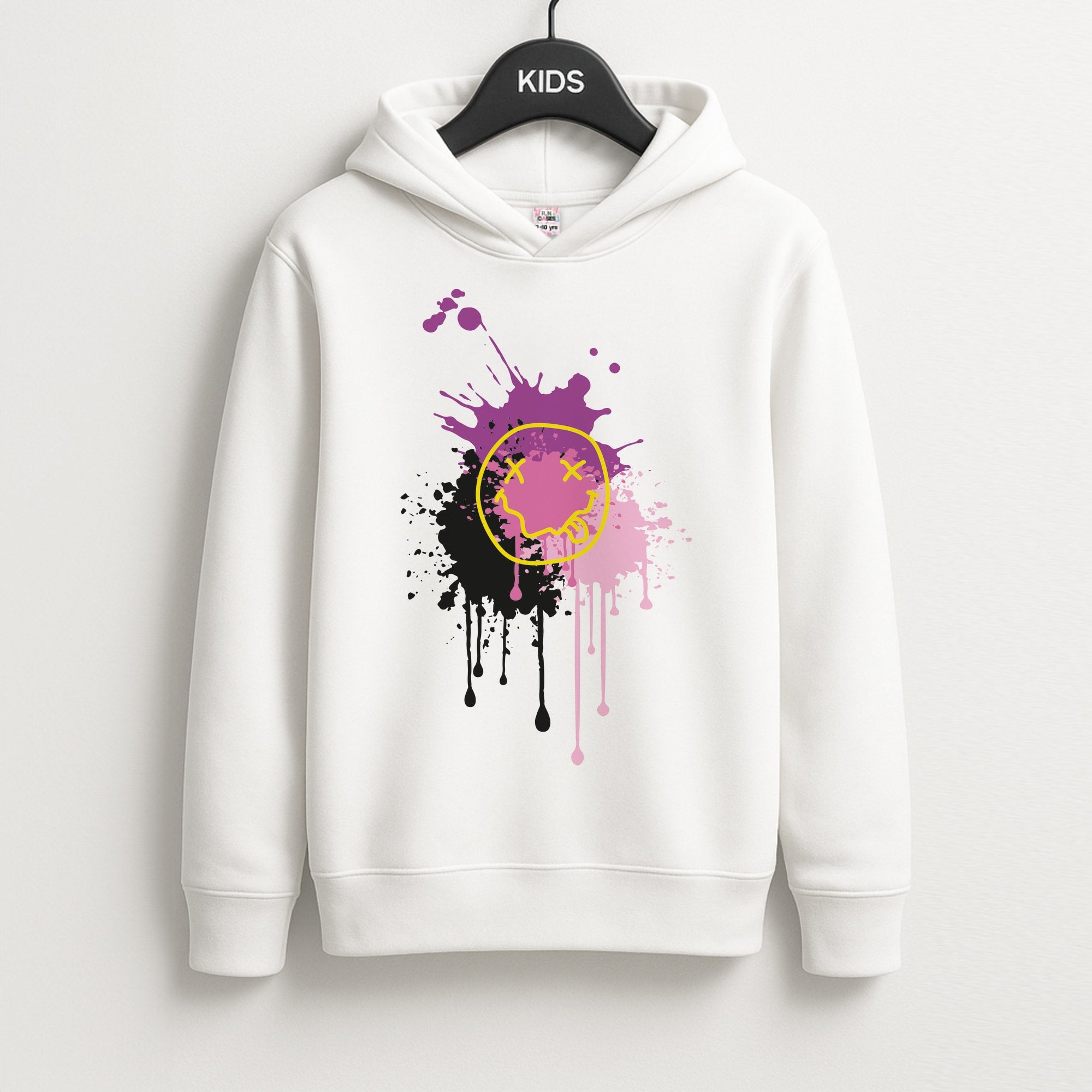 Pink Graffiti - Skate Aesthetic Unisex Kids Hoodie