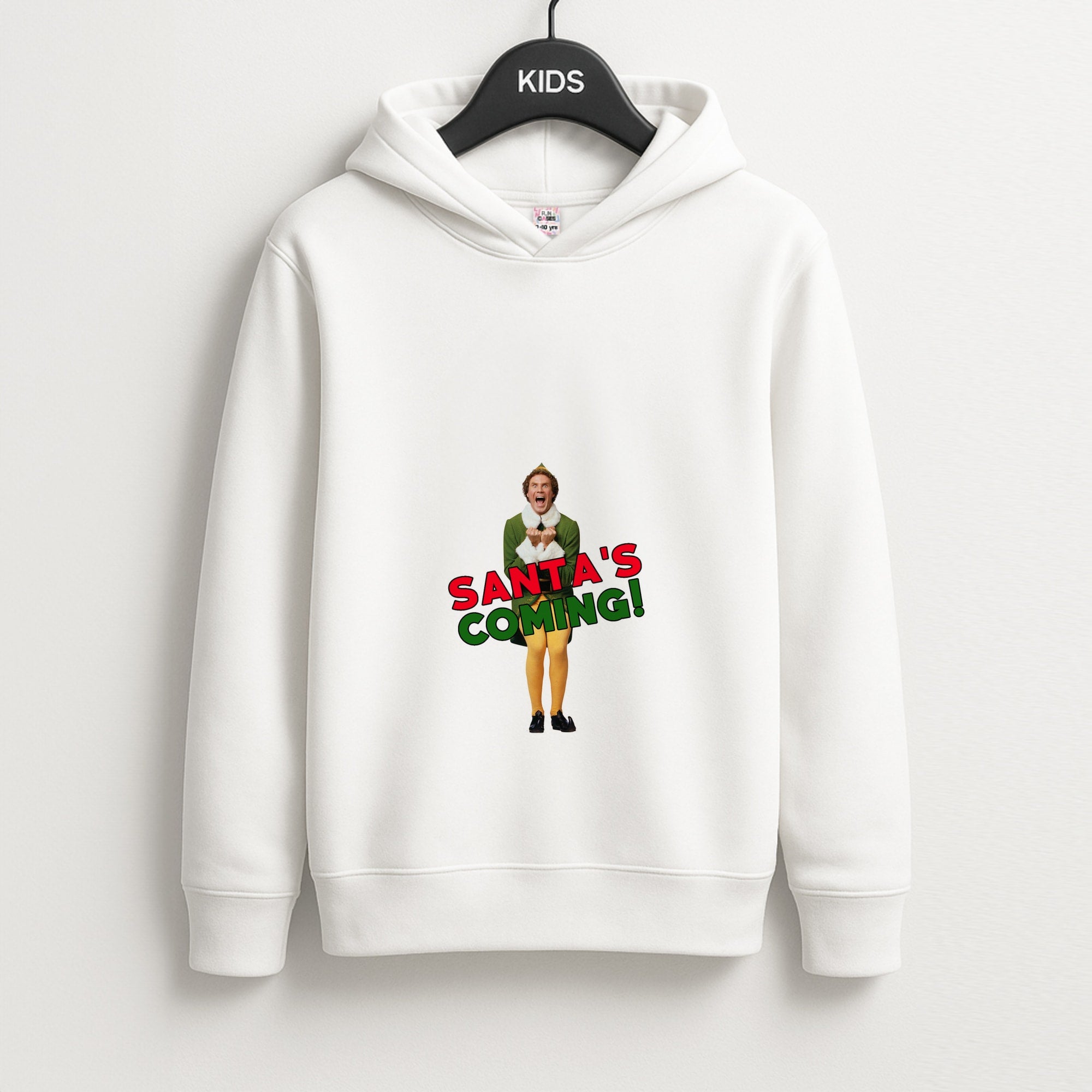 Buddy The Elf - Santa's Coming! Unisex Kids Hoodie