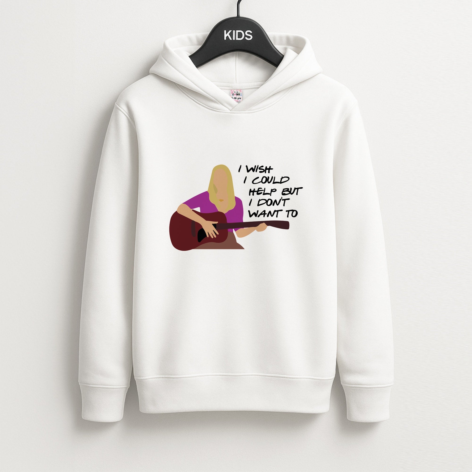I Wish I Could Help But I Don't Want To Kids Hoodie