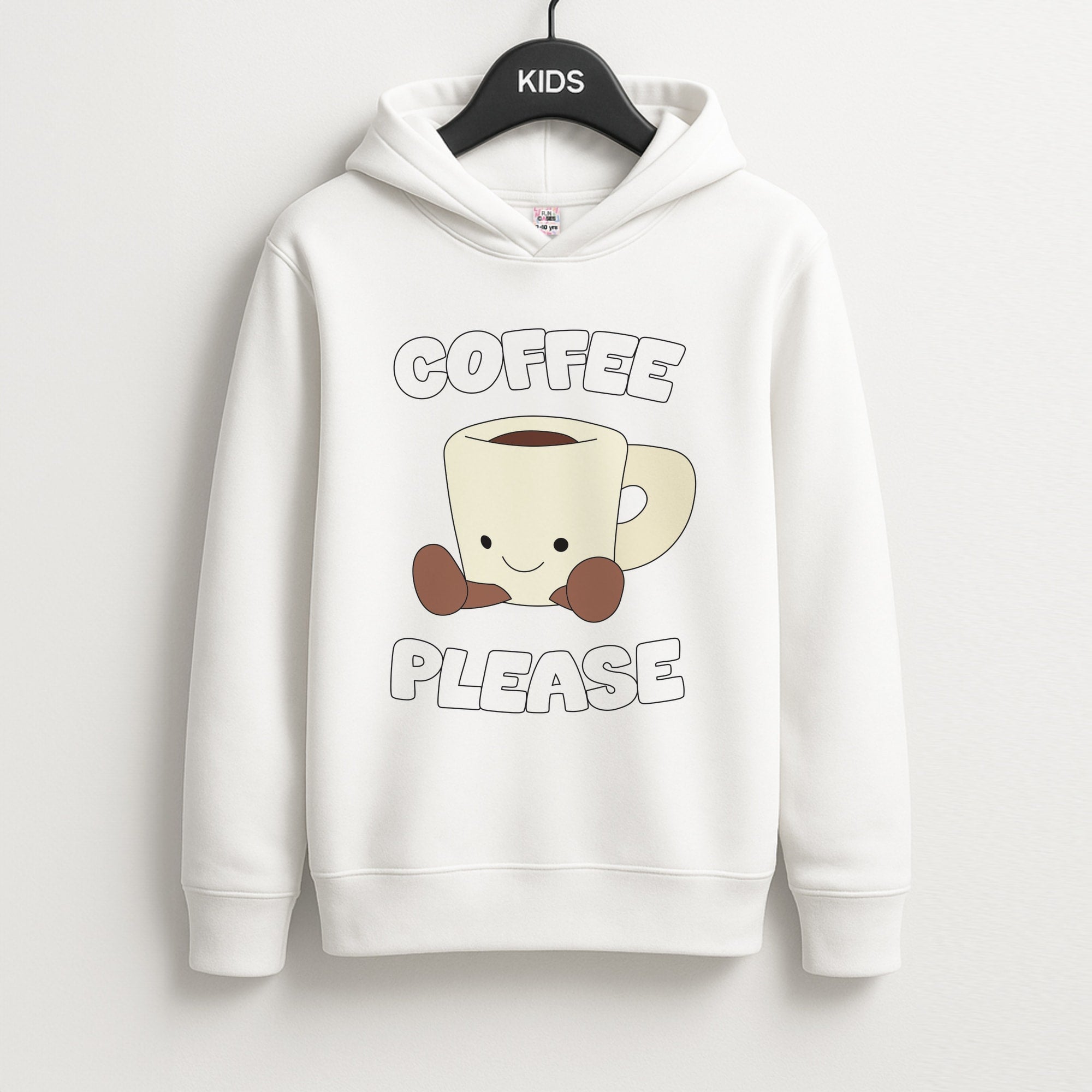 Coffee Please Mug Unisex Kids Hoodie