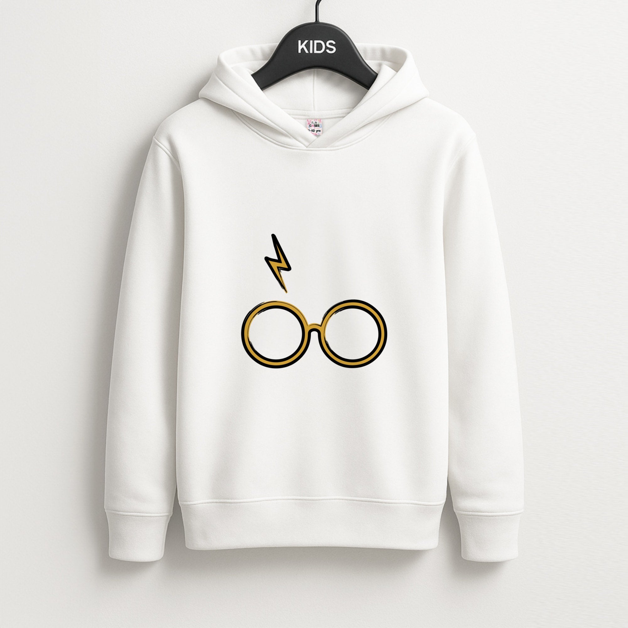 Glasses & Scar Unisex Kids Hoodie