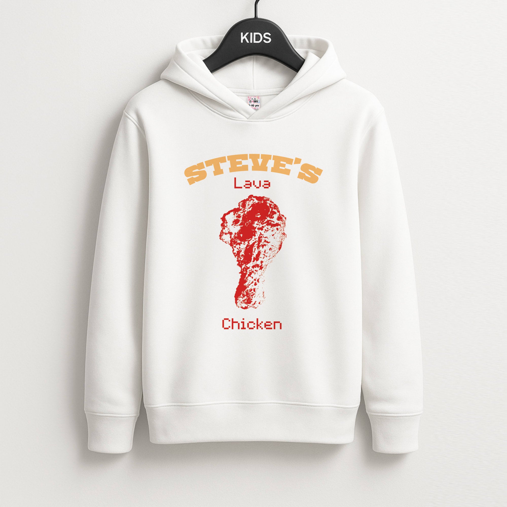 Steve's Lava Chicken Unisex Kids Hoodie