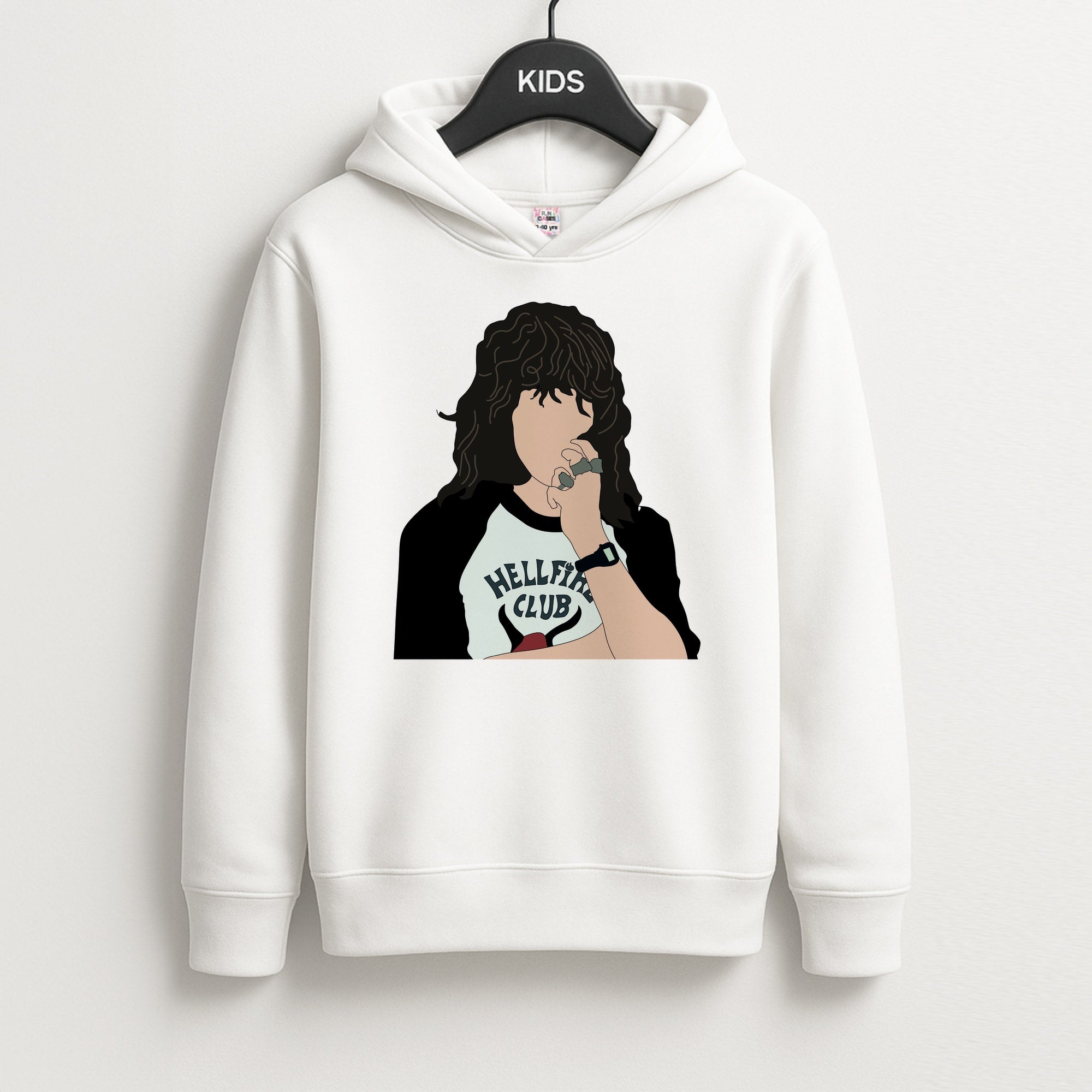Eddie Munson Hellfire Kids Hoodie