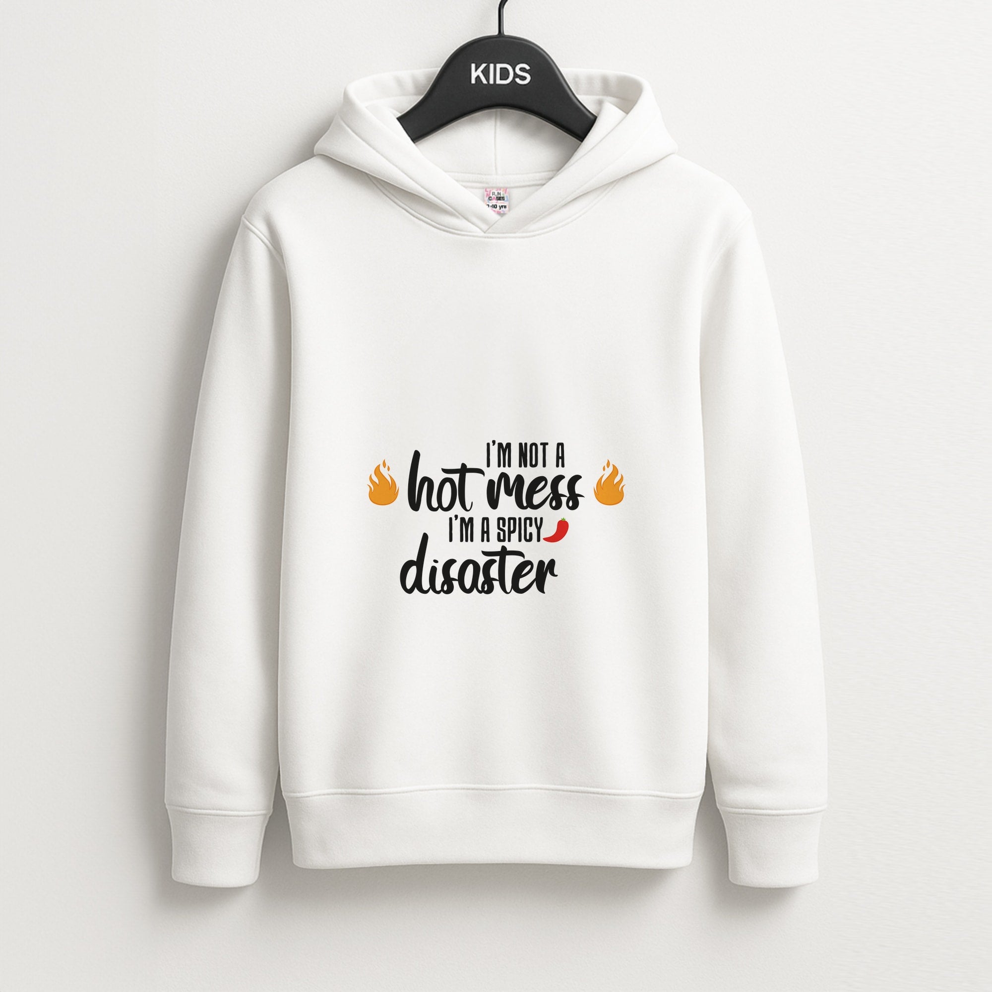I'm A Spicy Disaster - Funny Quotes Unisex Kids Hoodie