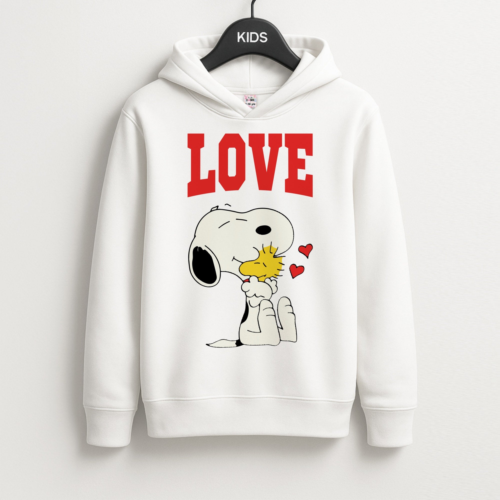 Love Cartoon Beagle  Kids Hoodie