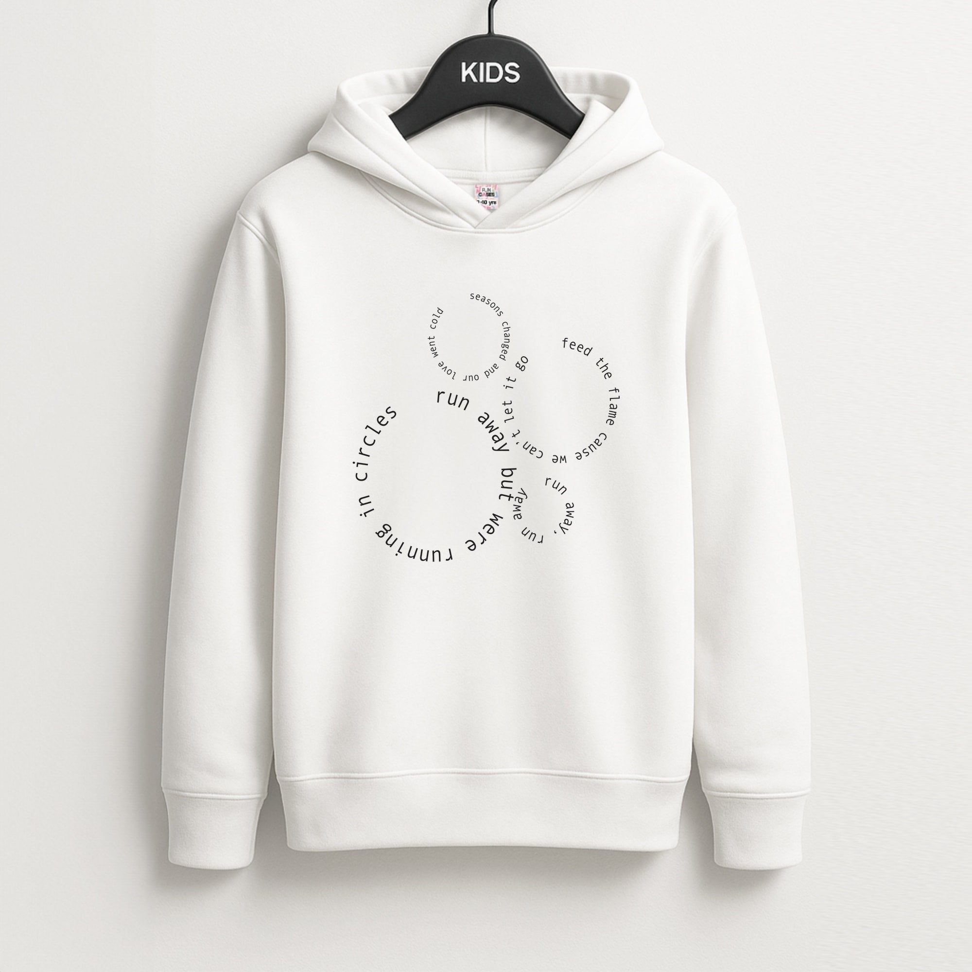 Running In Circles - Post Kids Hoodie