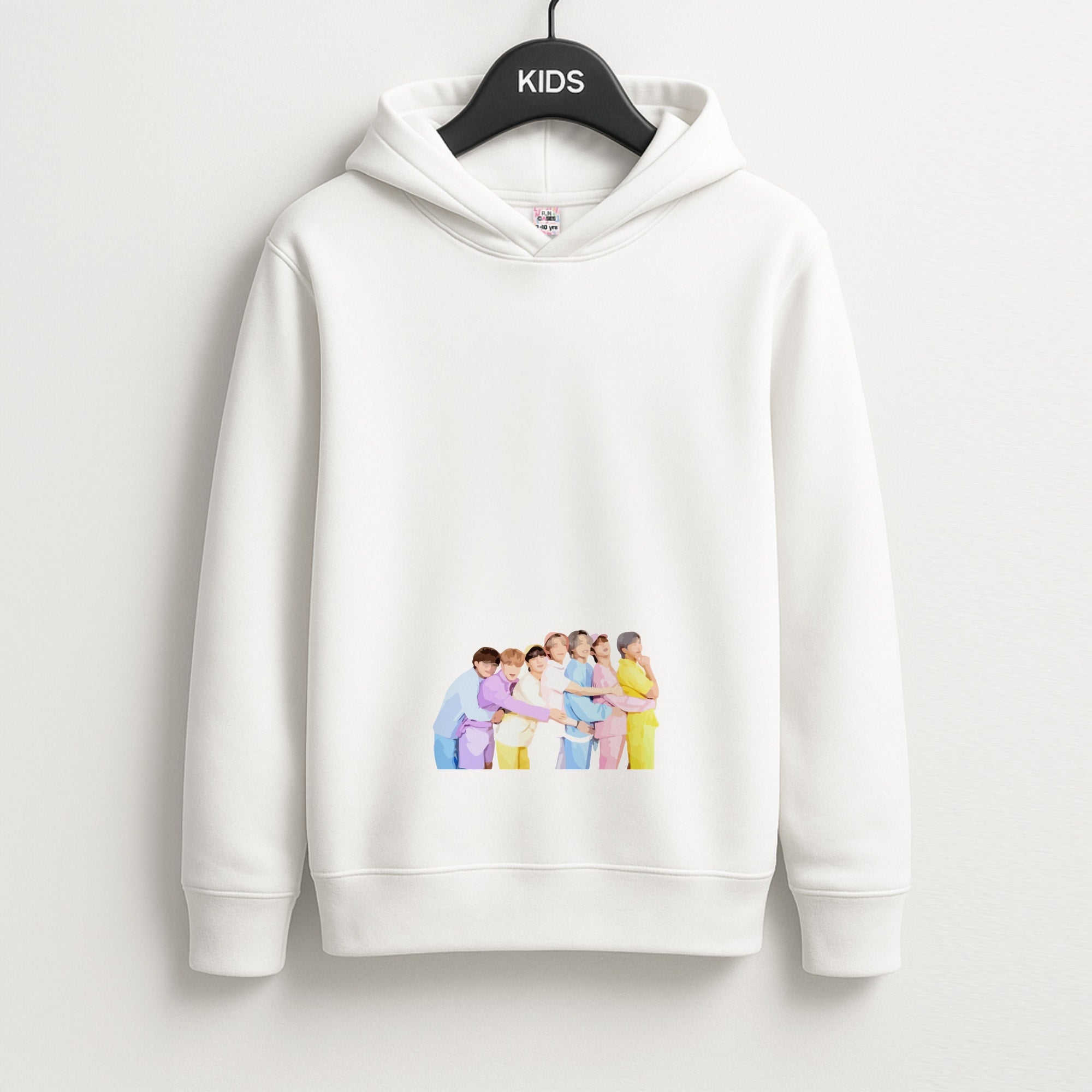 Colourful K-Pop Band Band Unisex Kids Hoodie