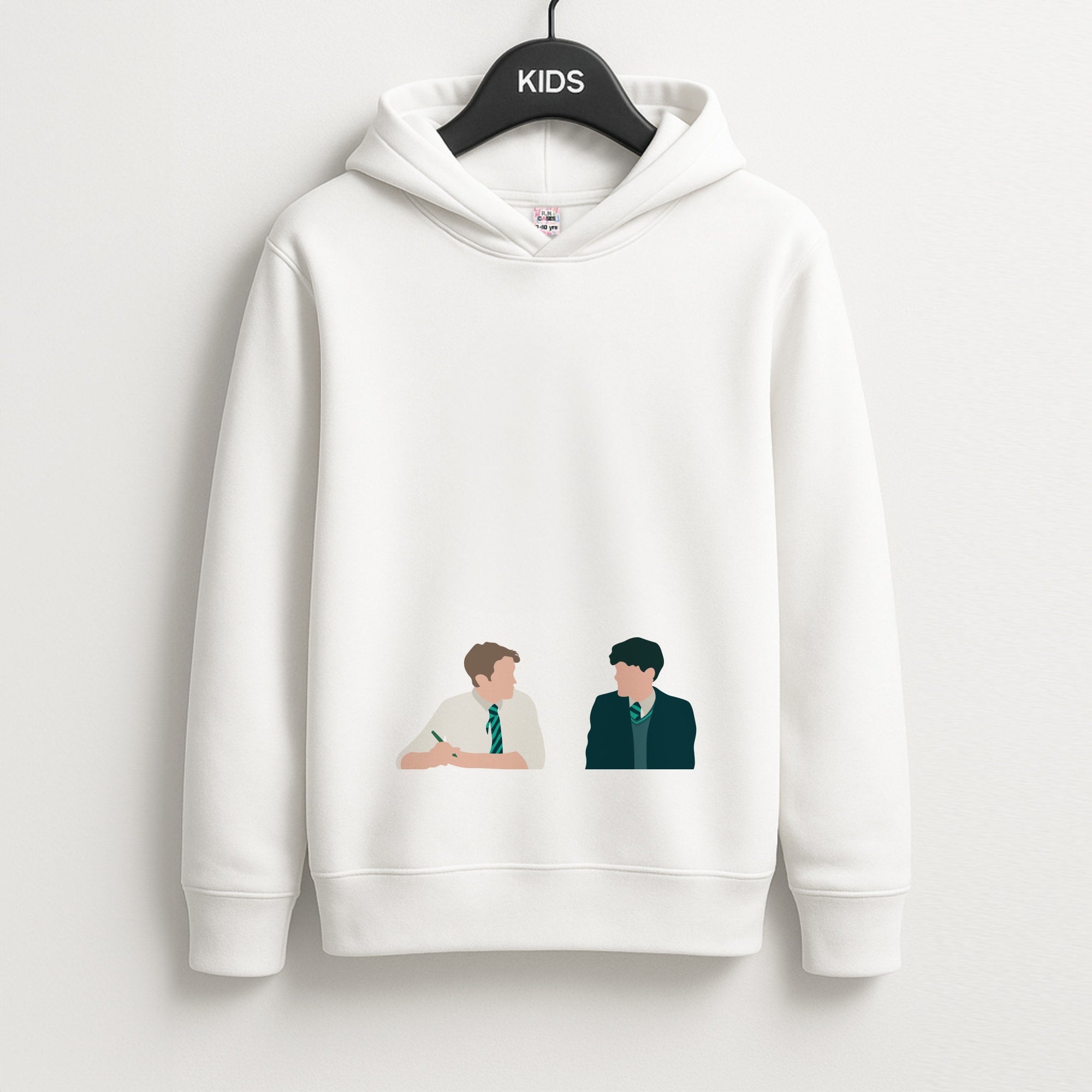 Blue And Yellow - Heart TV Kids Hoodie