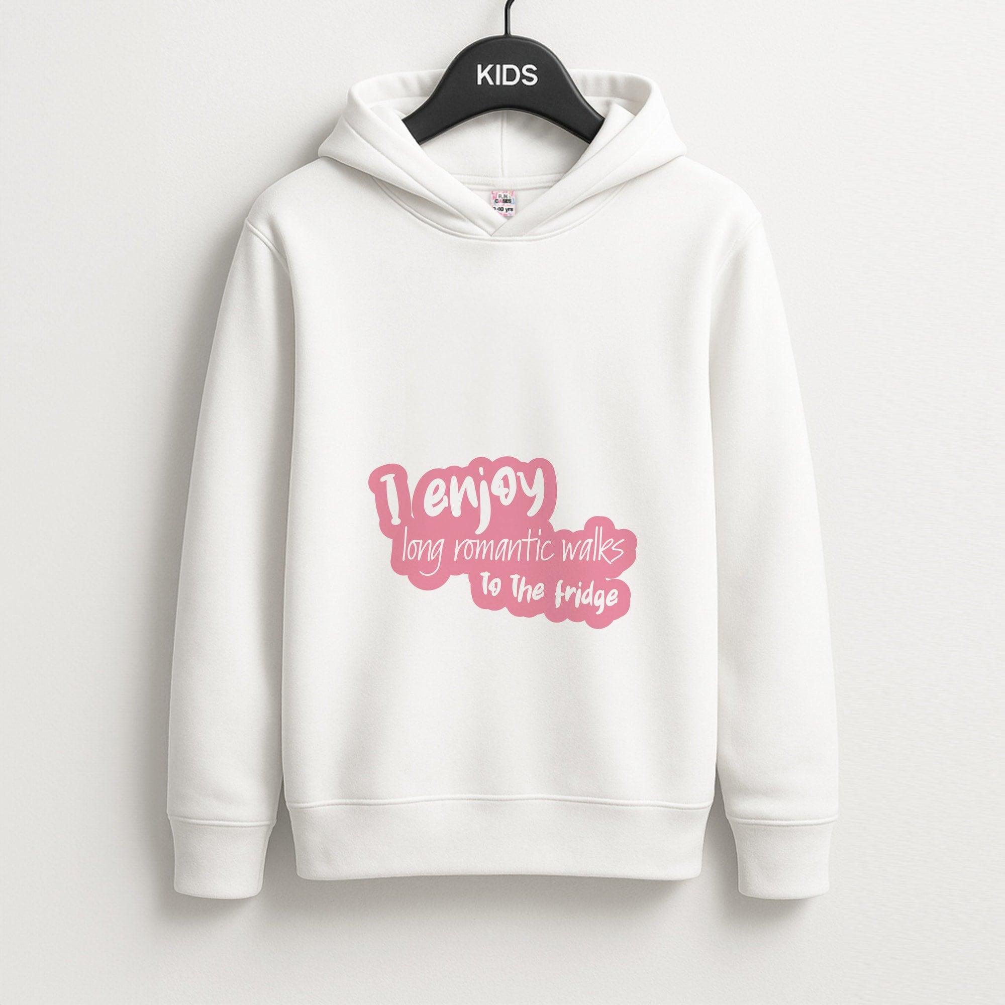 I Enjoy Long Romantic Walks - Funny Quotes Unisex Kids Hoodie