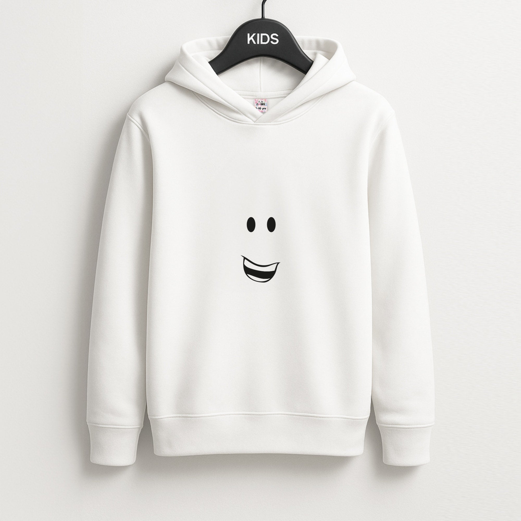 Yellow Face Unisex Kids Hoodie
