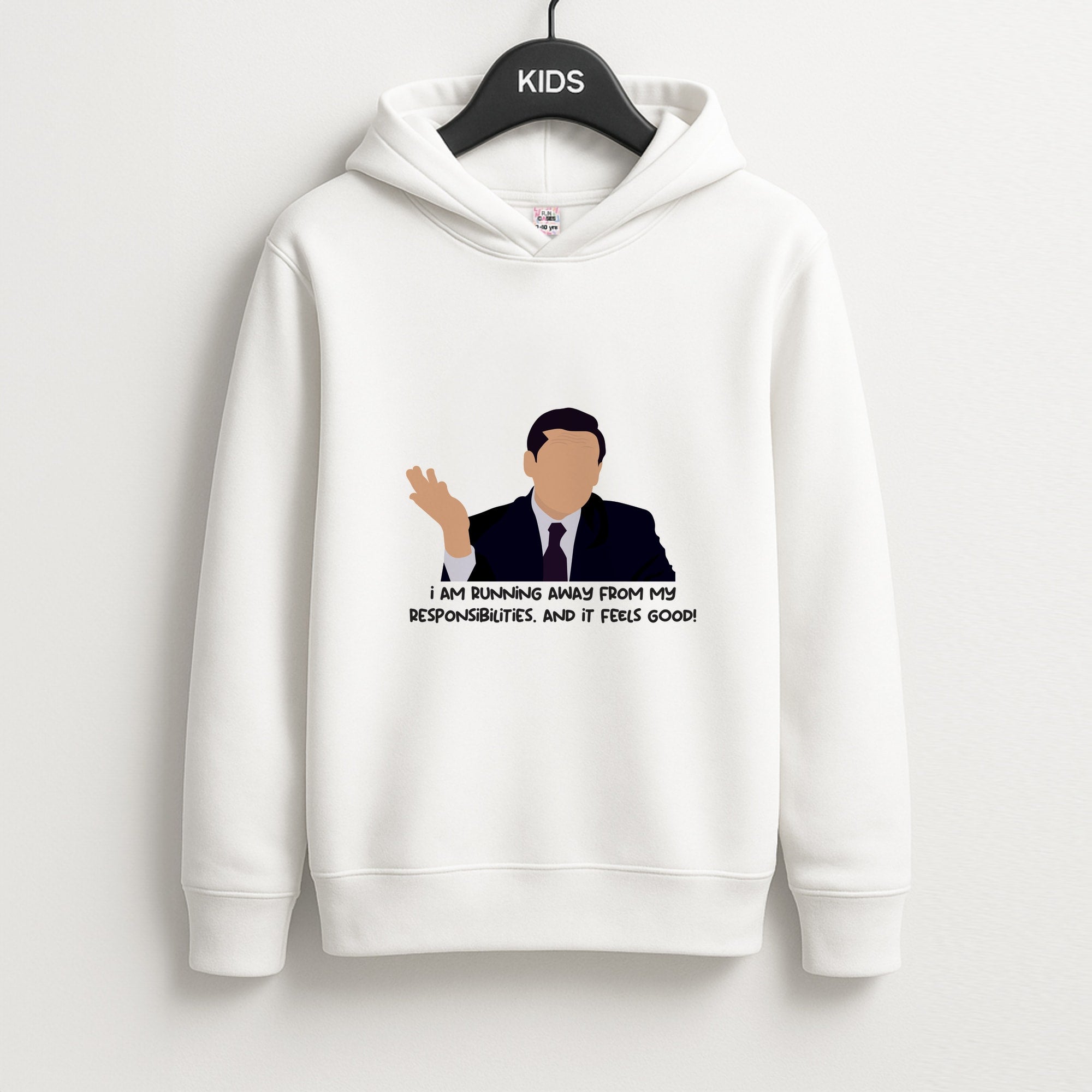 I Am Running Away From My Responsibilities Unisex Kids Hoodie