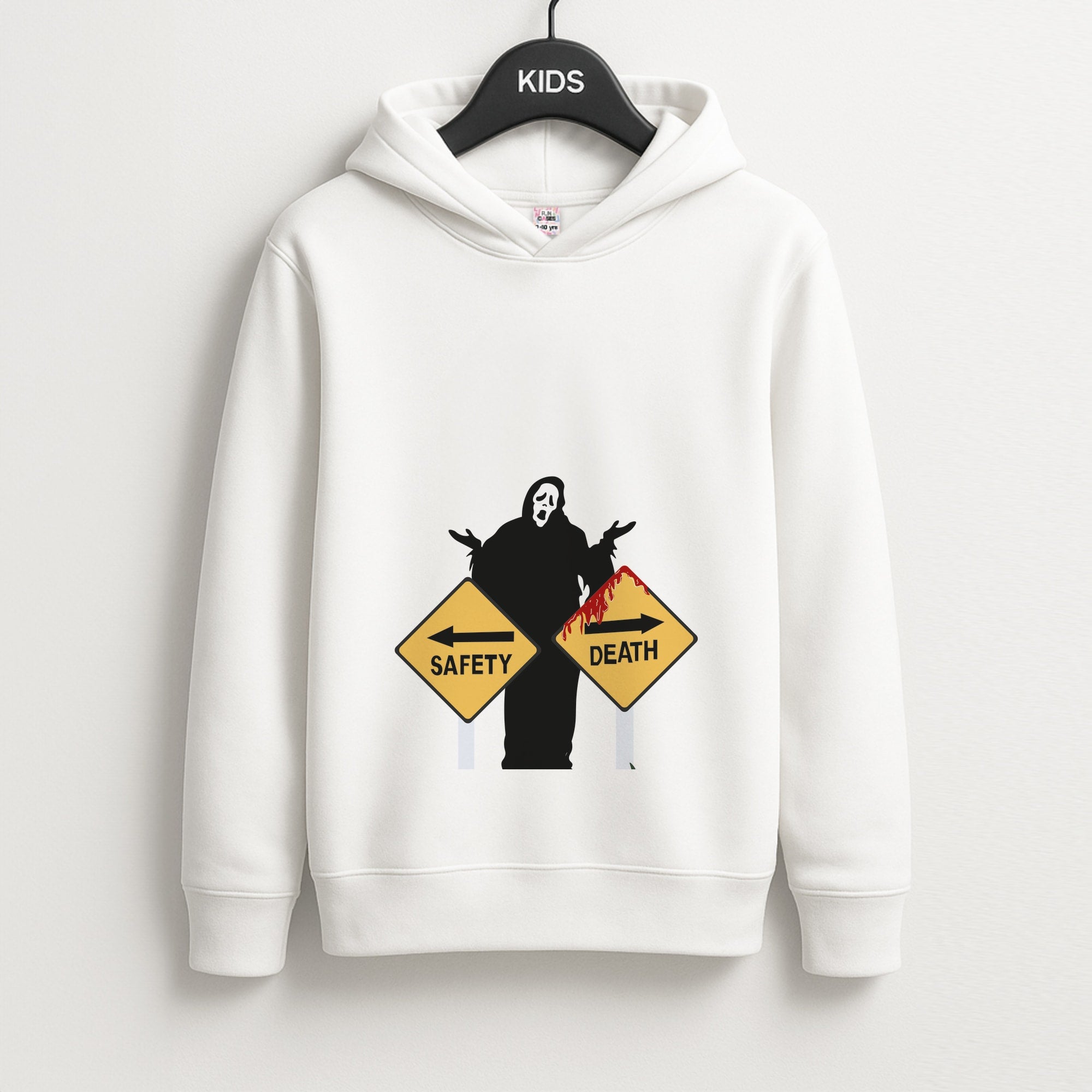 Safety Or Death - Scream Unisex Kids Hoodie