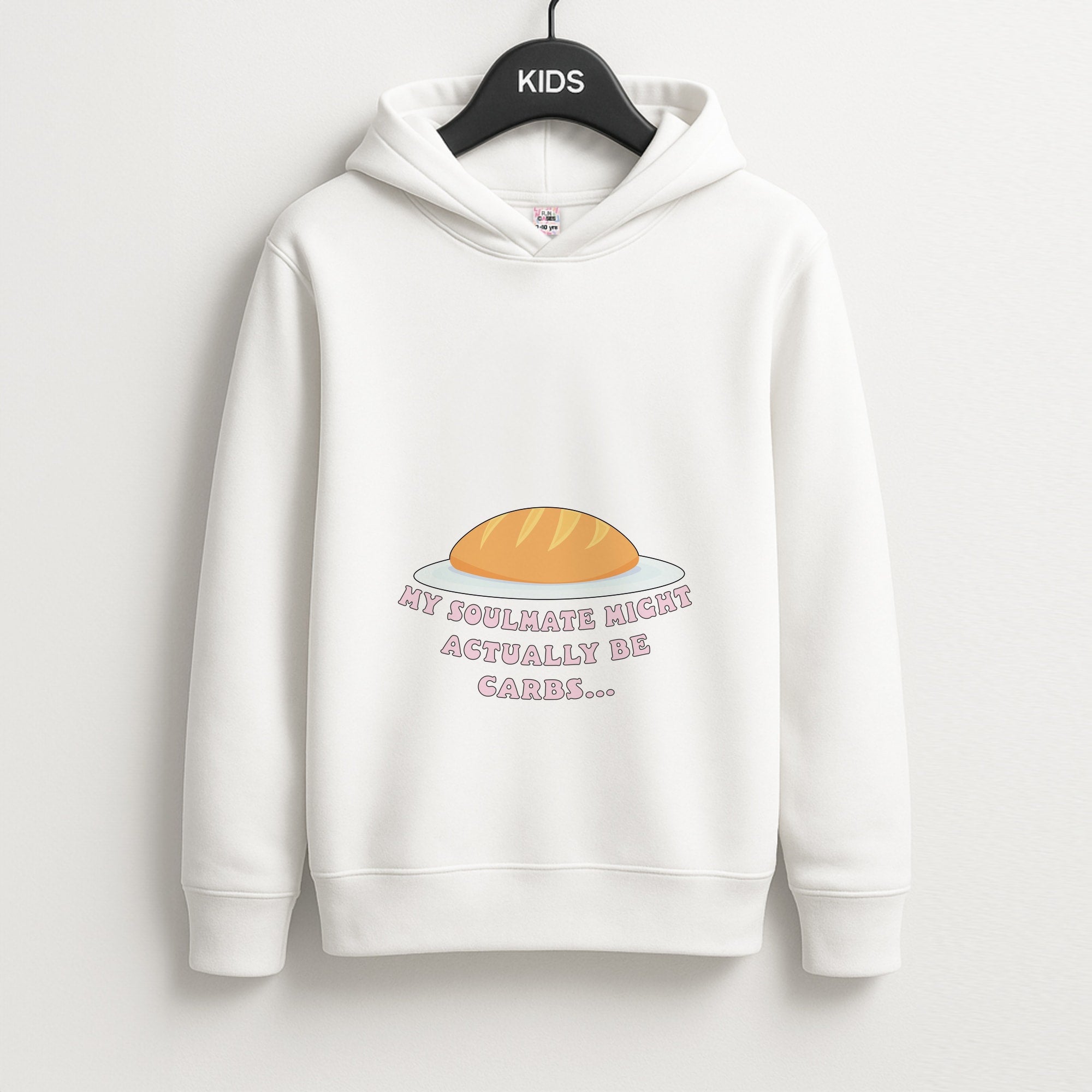 My Soulmate Might Actually Be Carbs Kids Hoodie