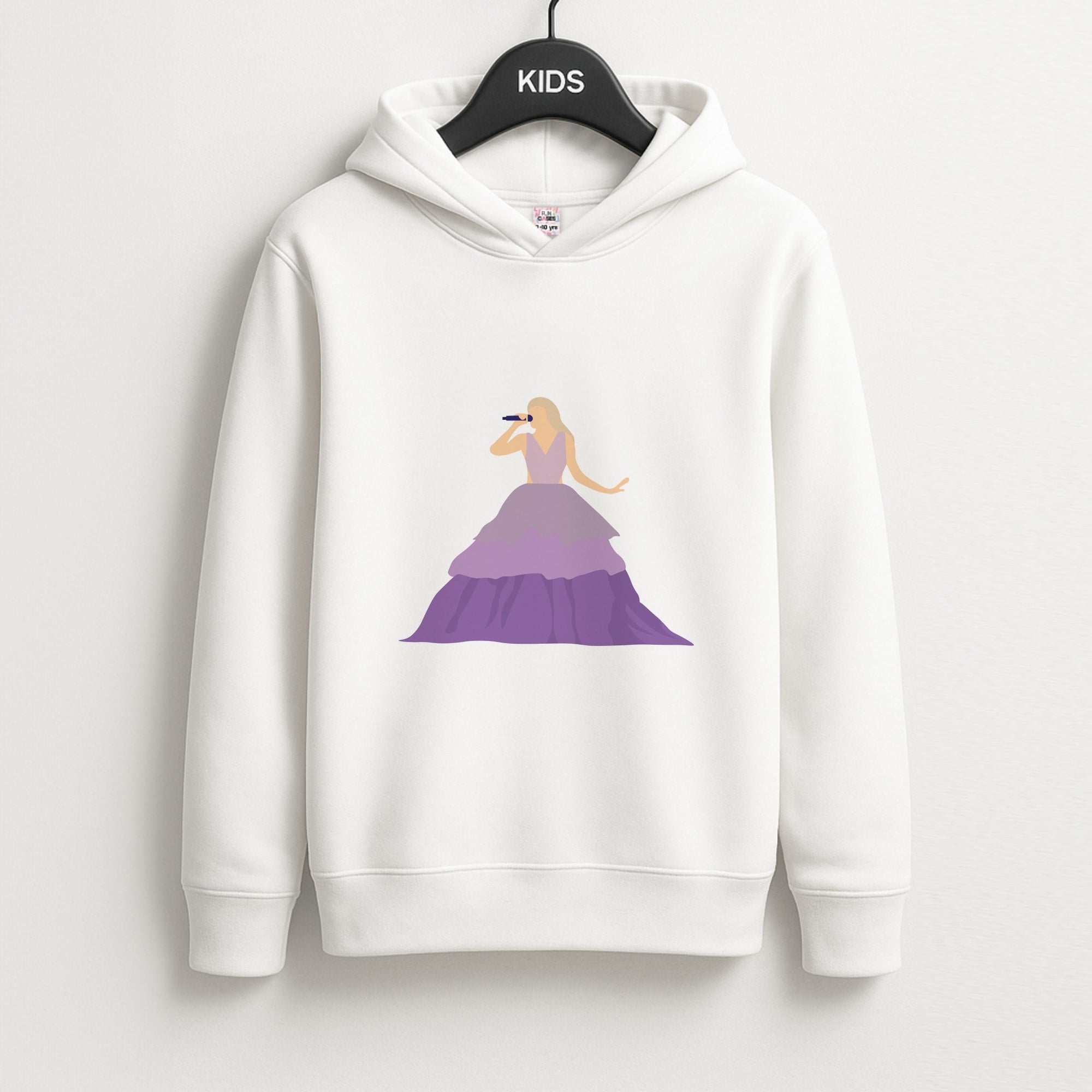 Purple Dress - Taylor Unisex Kids Hoodie