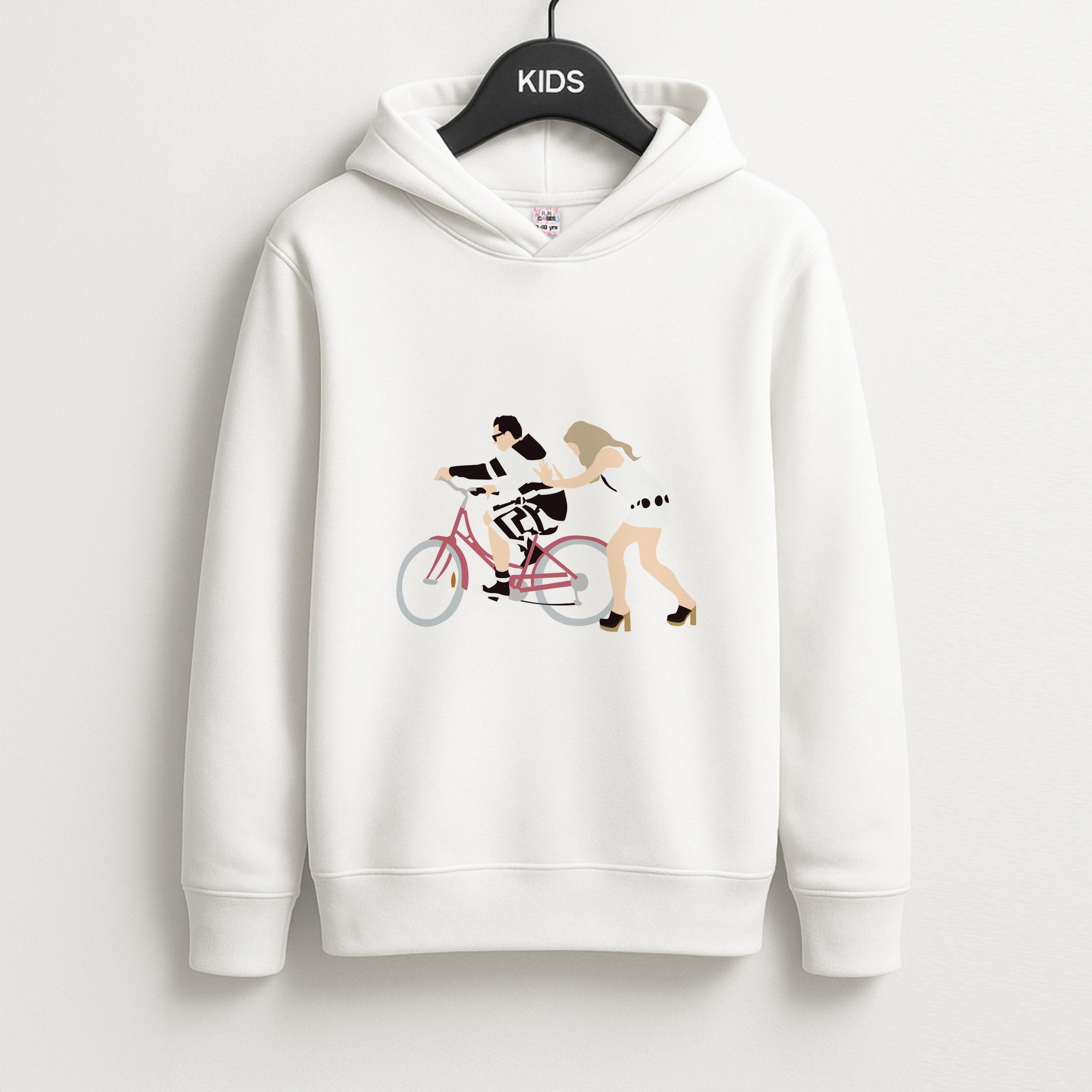 David Riding A Bike Unisex Kids Hoodie