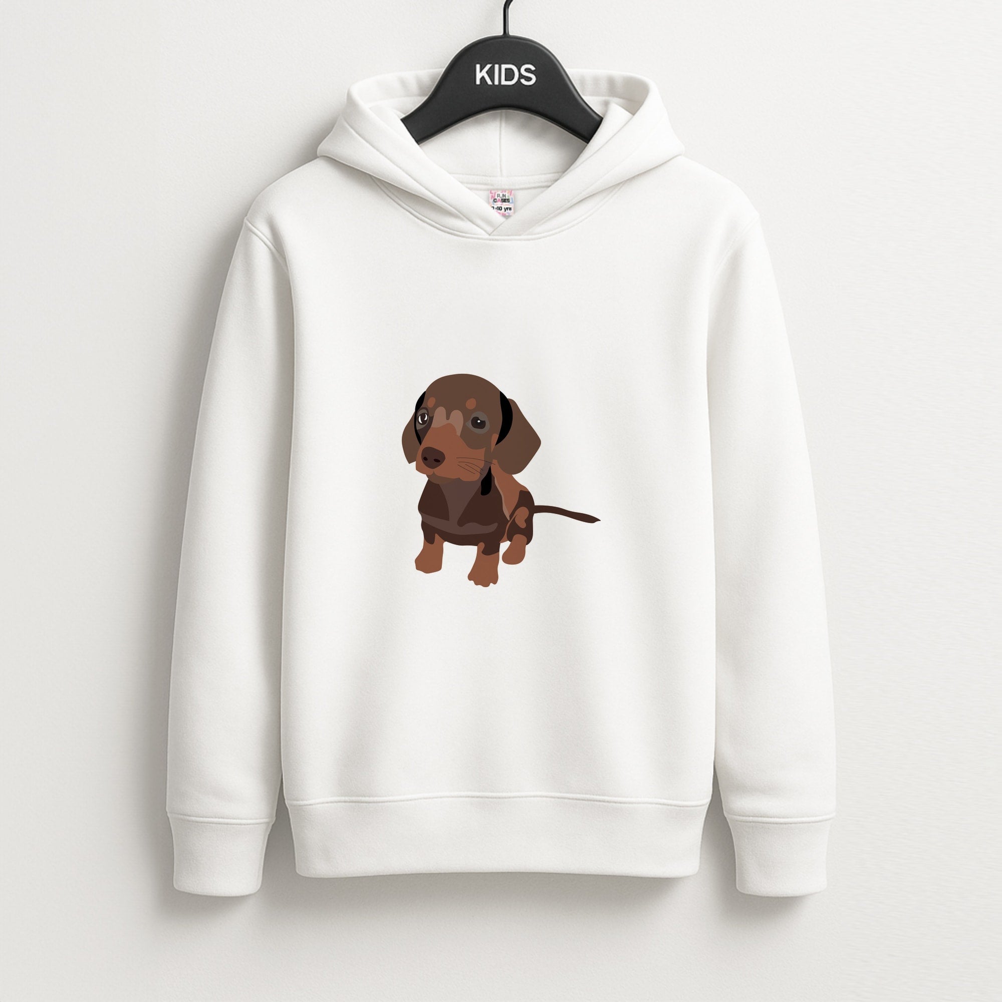 Brown - Dachshunds Unisex Kids Hoodie