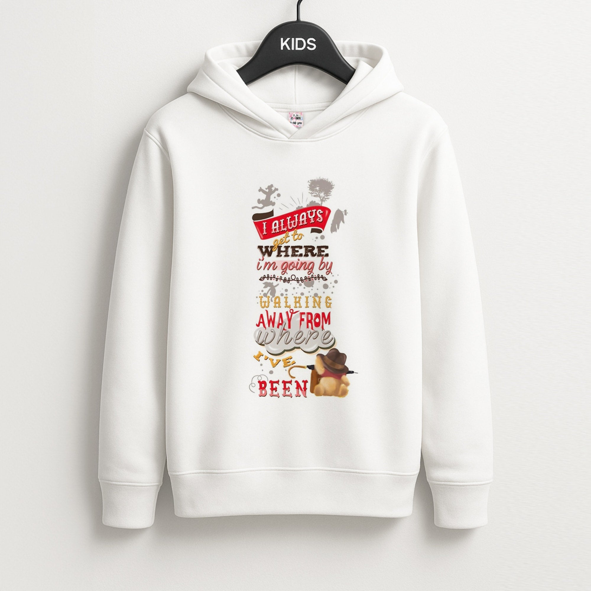 I Always Get Where I'm Going - Winnie Quote Unisex Kids Hoodie