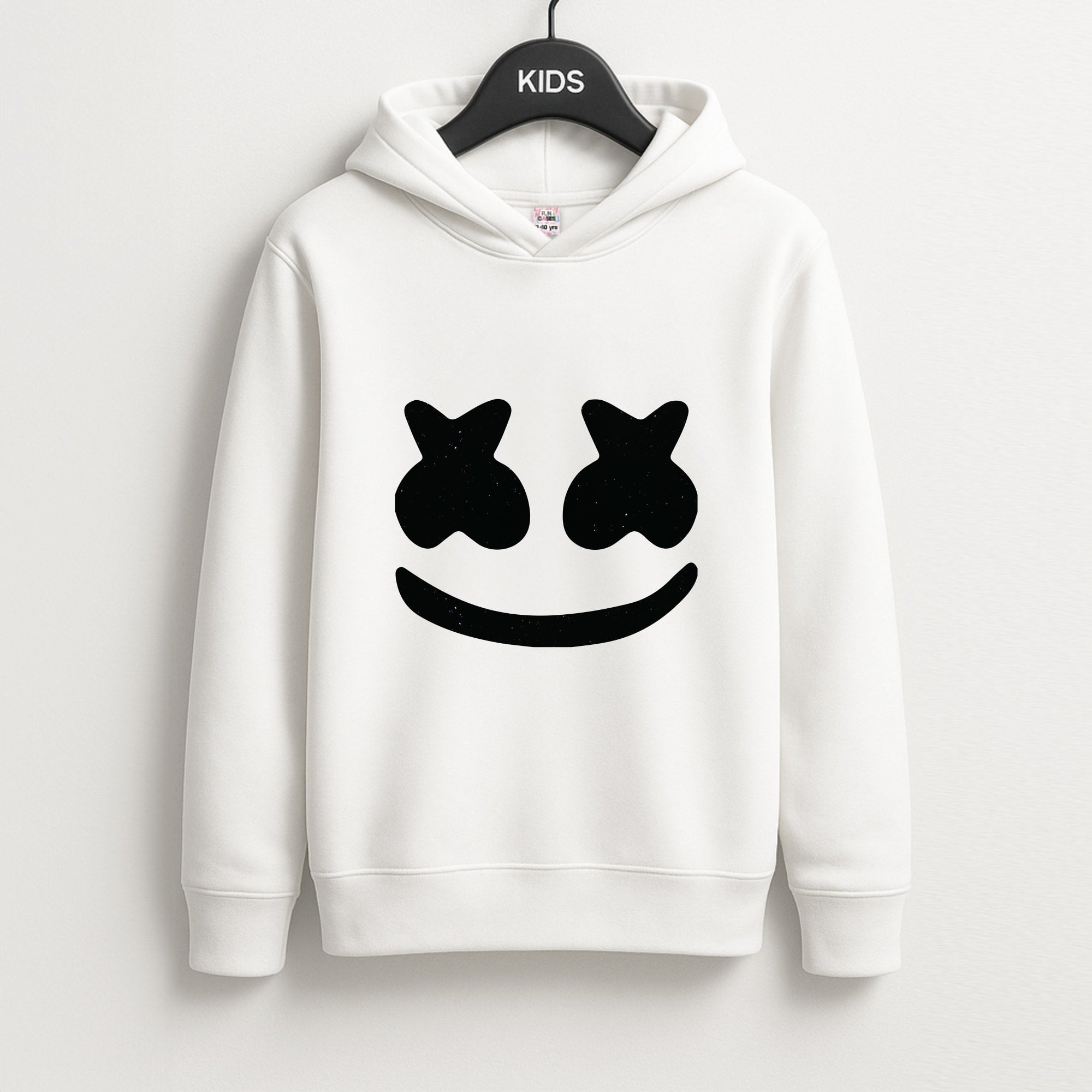 Black And White Helmet In Space Unisex Kids Hoodie