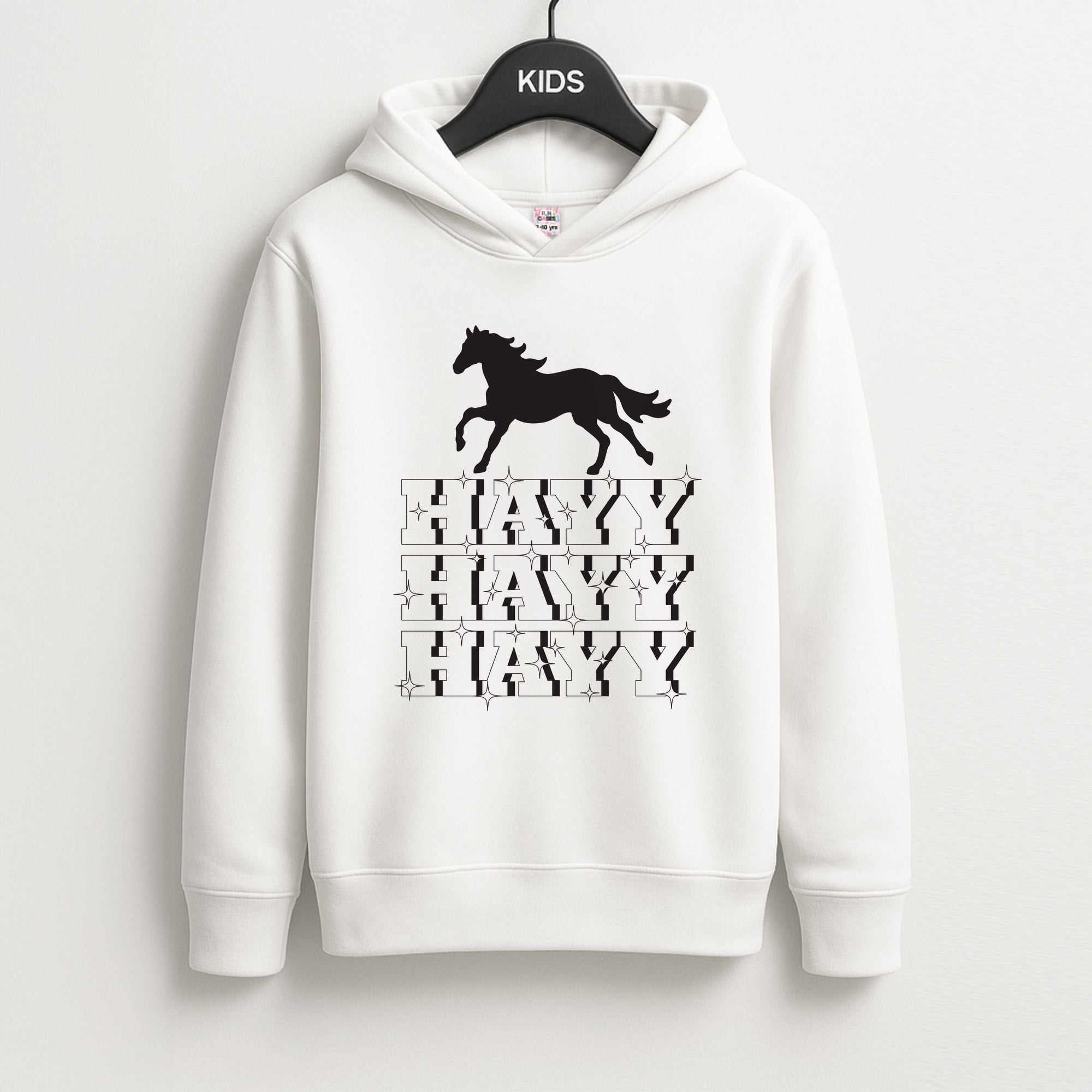 Hayy Hayy Hayy - Horses Unisex Kids Hoodie