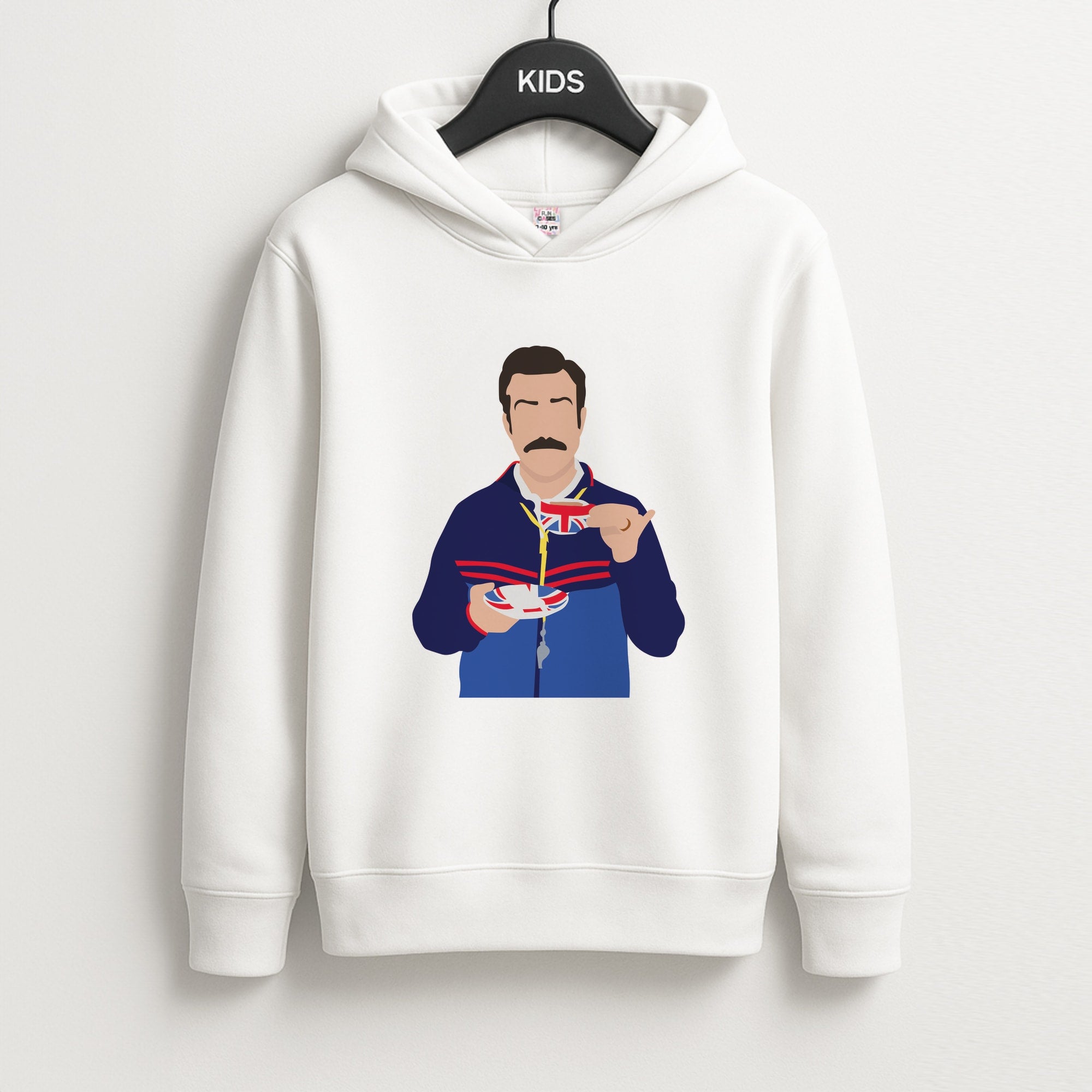 Ted Drinking Tea Unisex Kids Hoodie