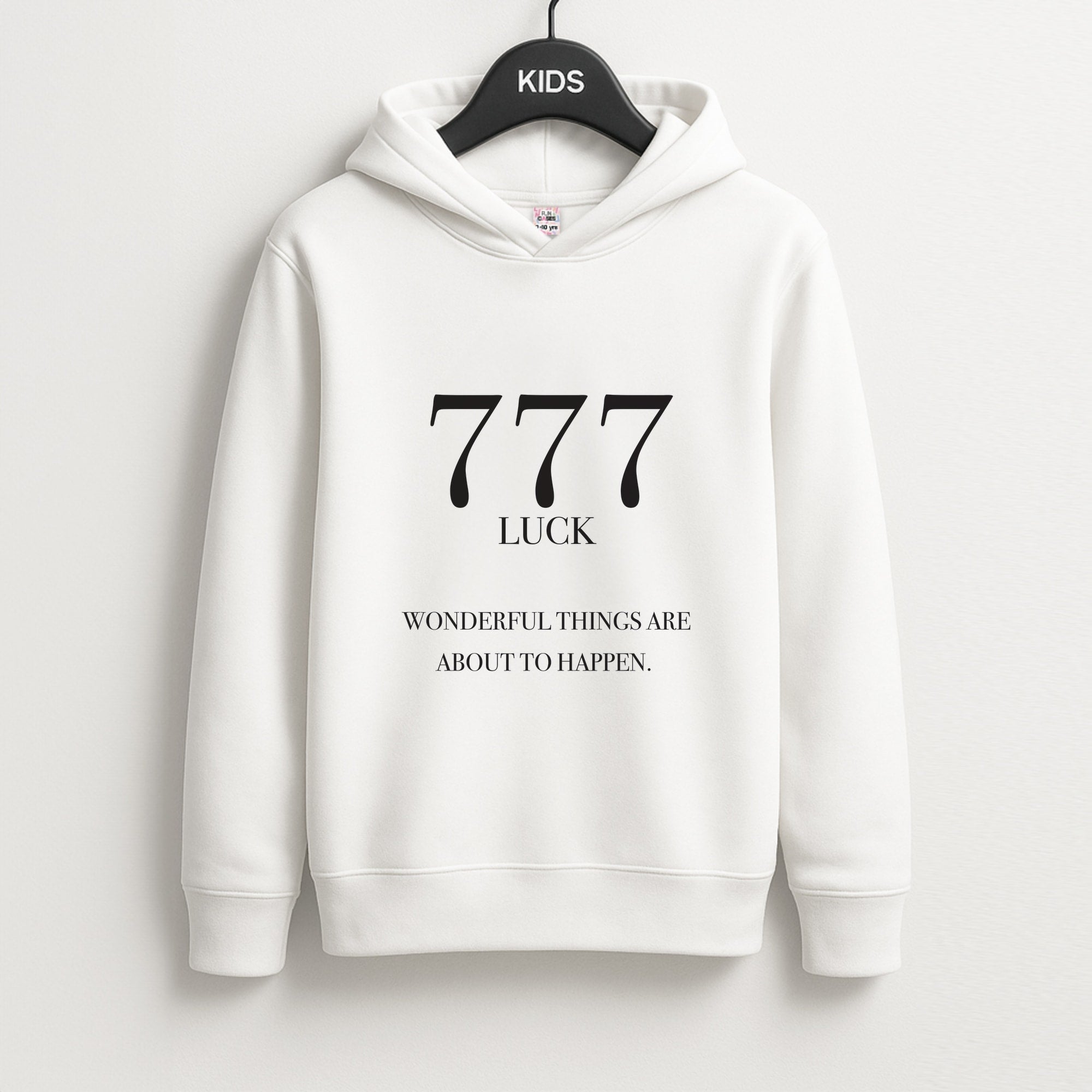 777 - Angel Numbers Unisex Kids Hoodie